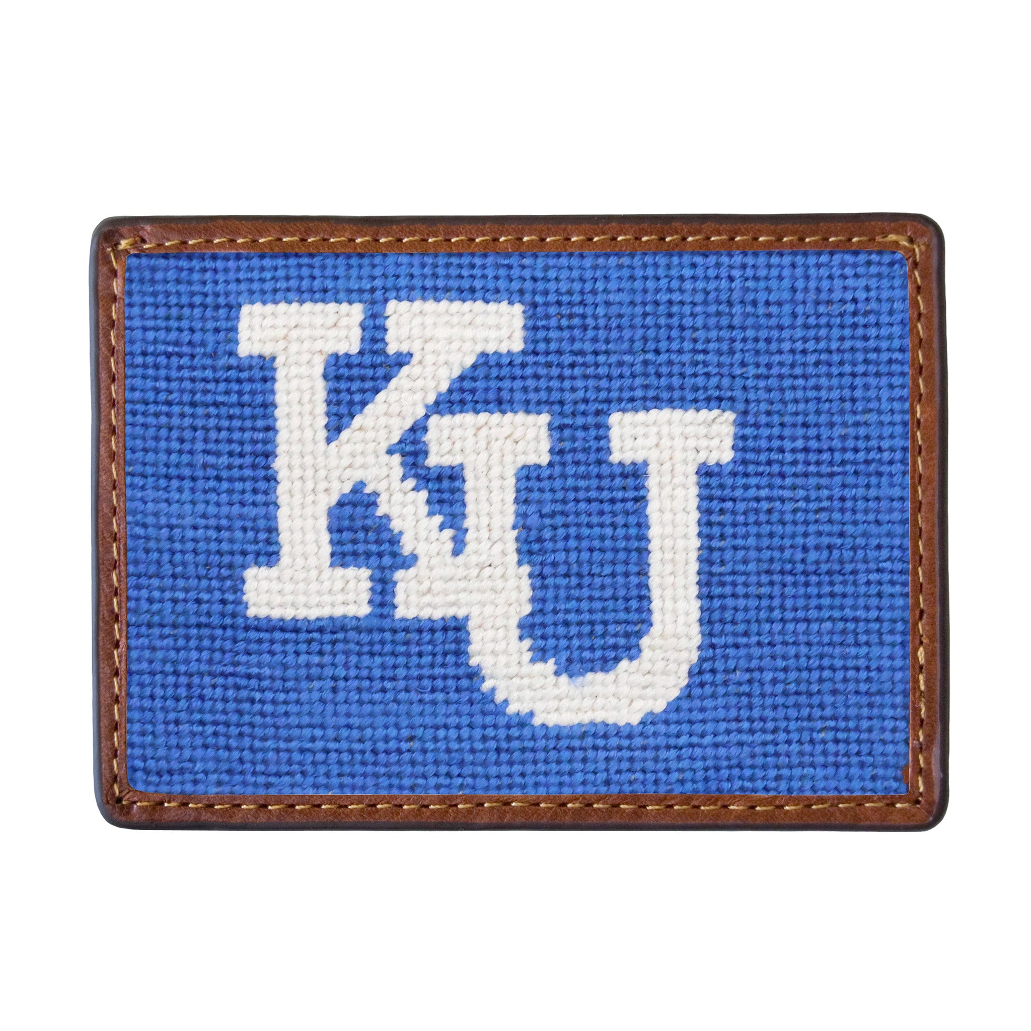 Kansas Vintage Varsity KU Card Wallet (Cobalt - White Logo)