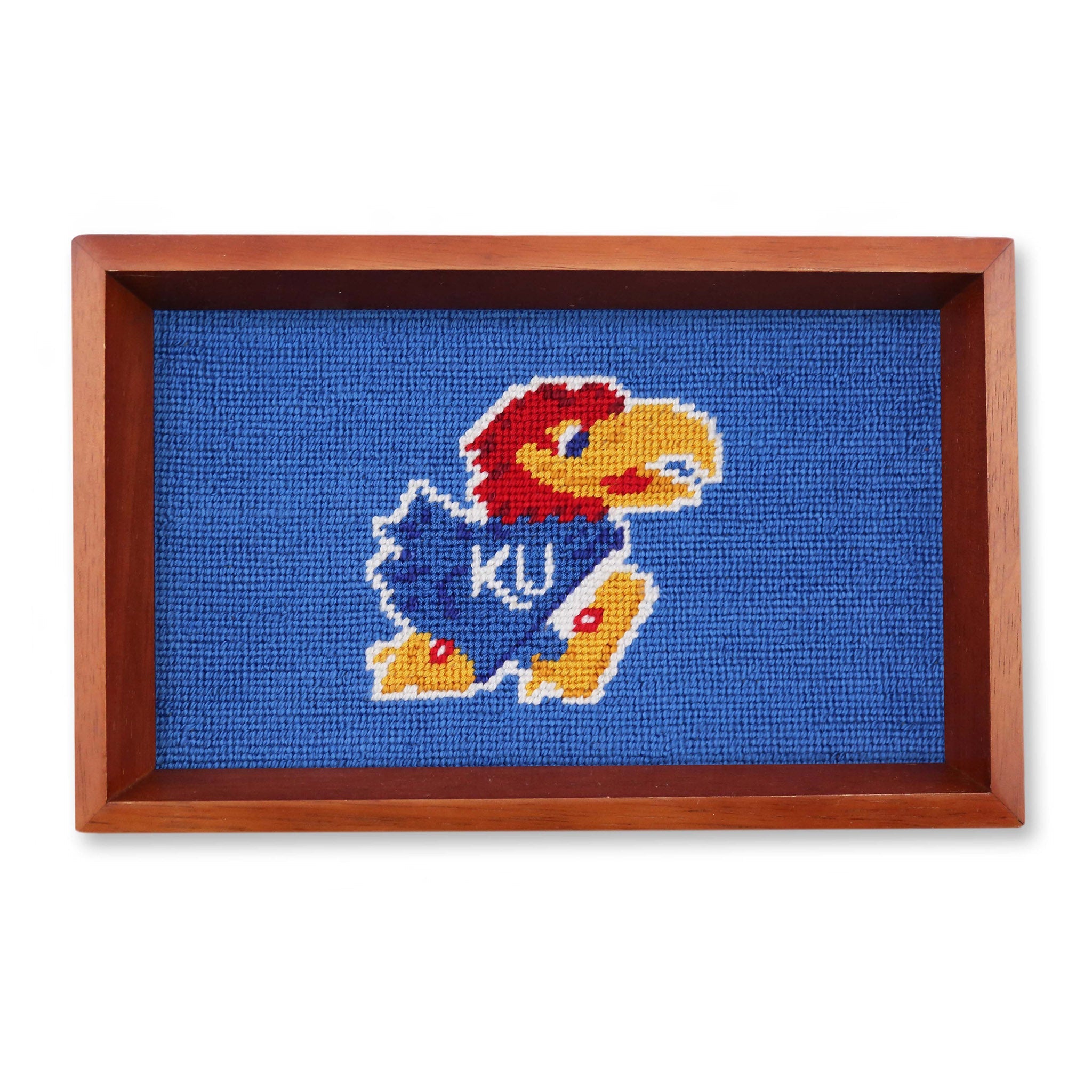 Kansas Valet Tray (Cobalt) (Chestnut Wood)