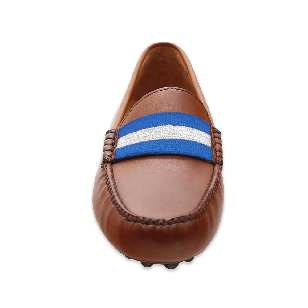 Kentucky Surcingle Driving Shoes (Blue-White) (Chestnut Leather-Logo)