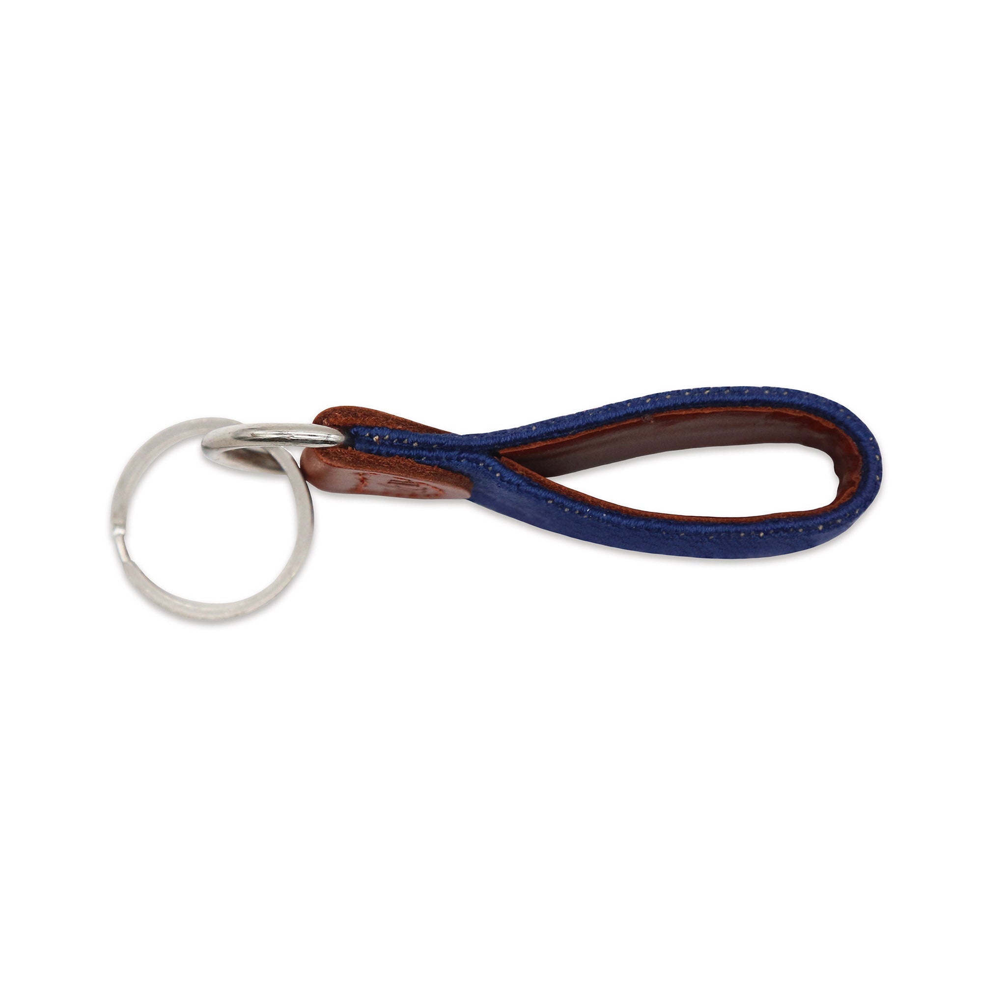 Personalised Key Ring / Key Chain / Running Strap / Bag Tag / Key Wrist  Strap Printed With Name or Message Very Strong Clasp NAVY 