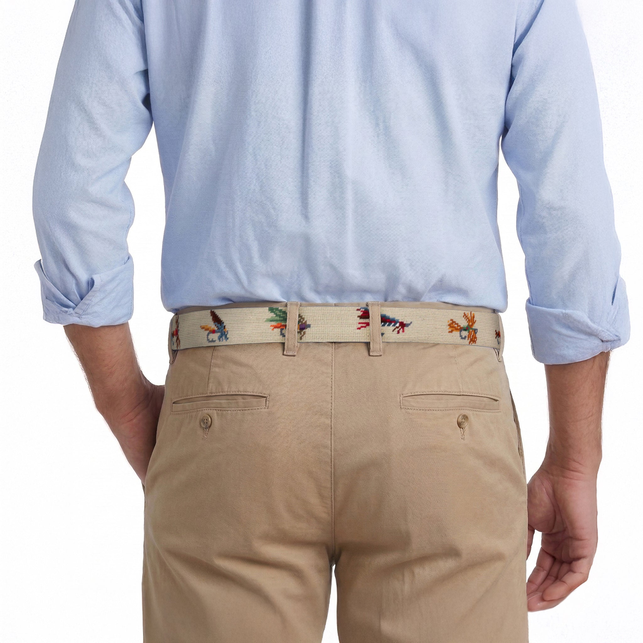 Fishing Flies Belt (Light Khaki)
