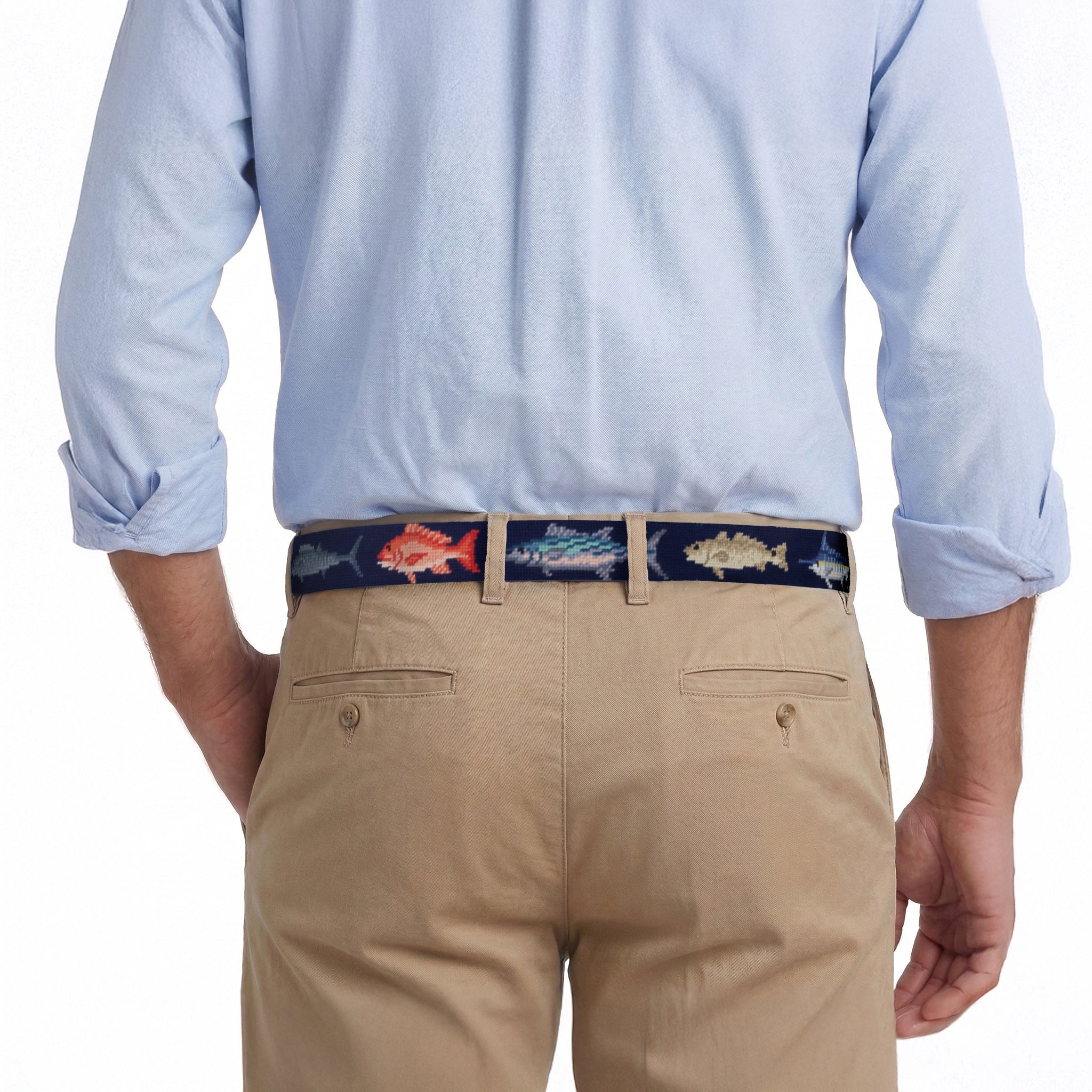 Gulf Coast Fish Belt (Dark Navy)