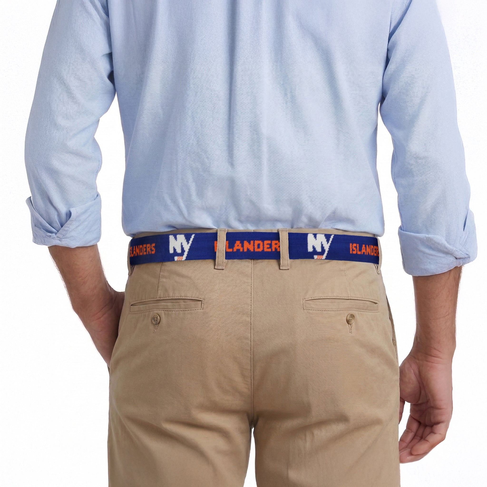 New York Islanders NY-Text Belt (Dark Royal)
