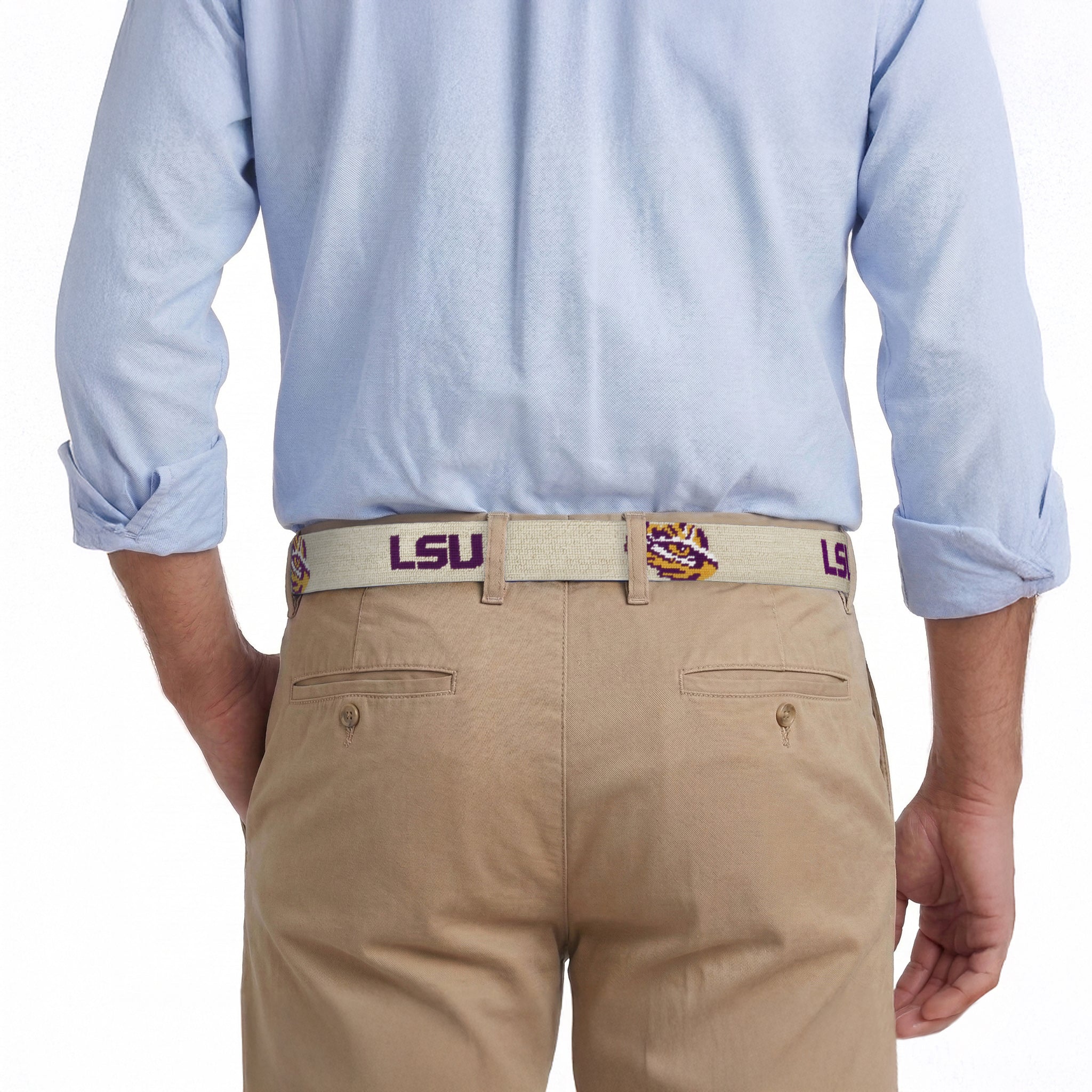 LSU Belt (Light Khaki)