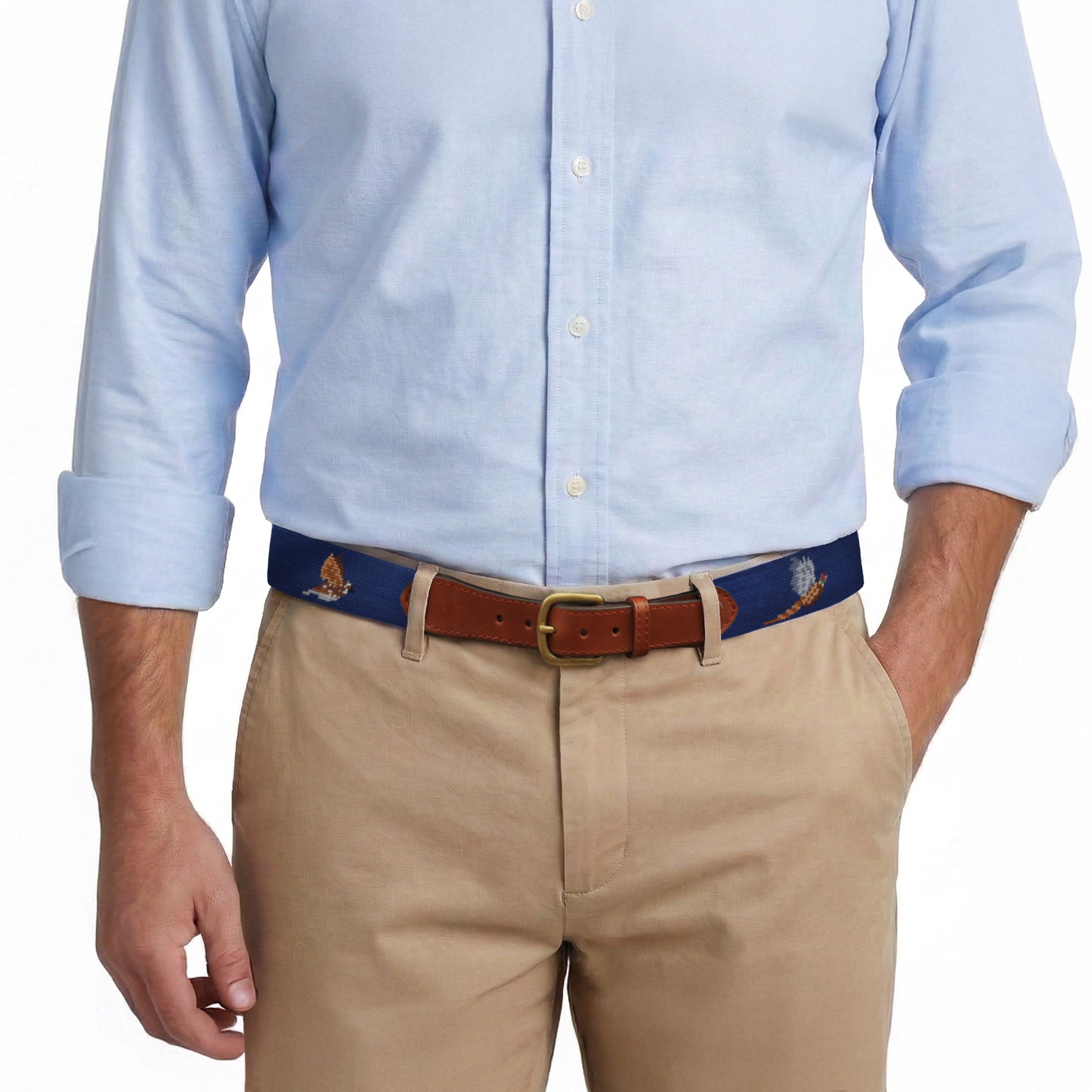 Game Birds Belt (Classic Navy)