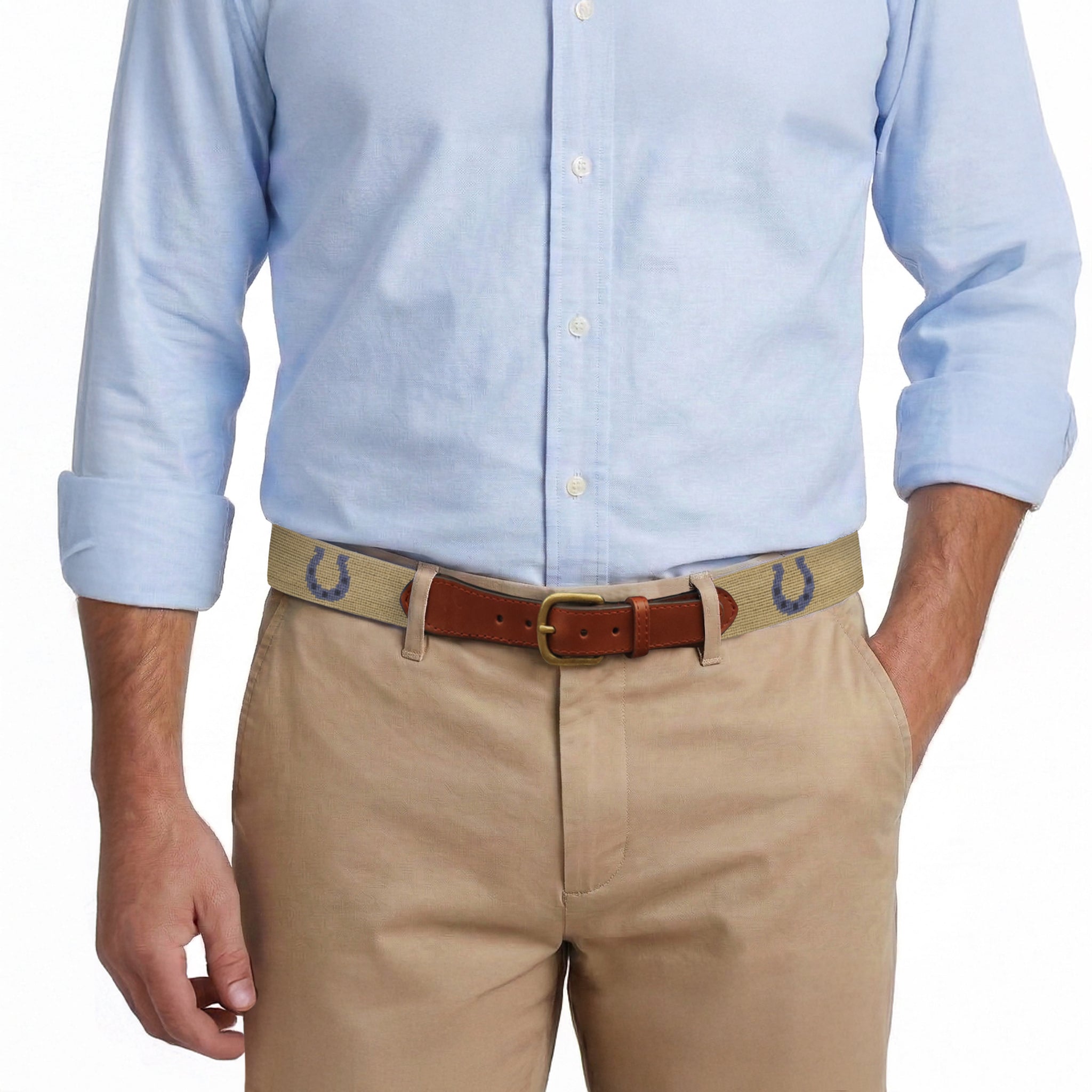 Horseshoe Belt (Dark Khaki)