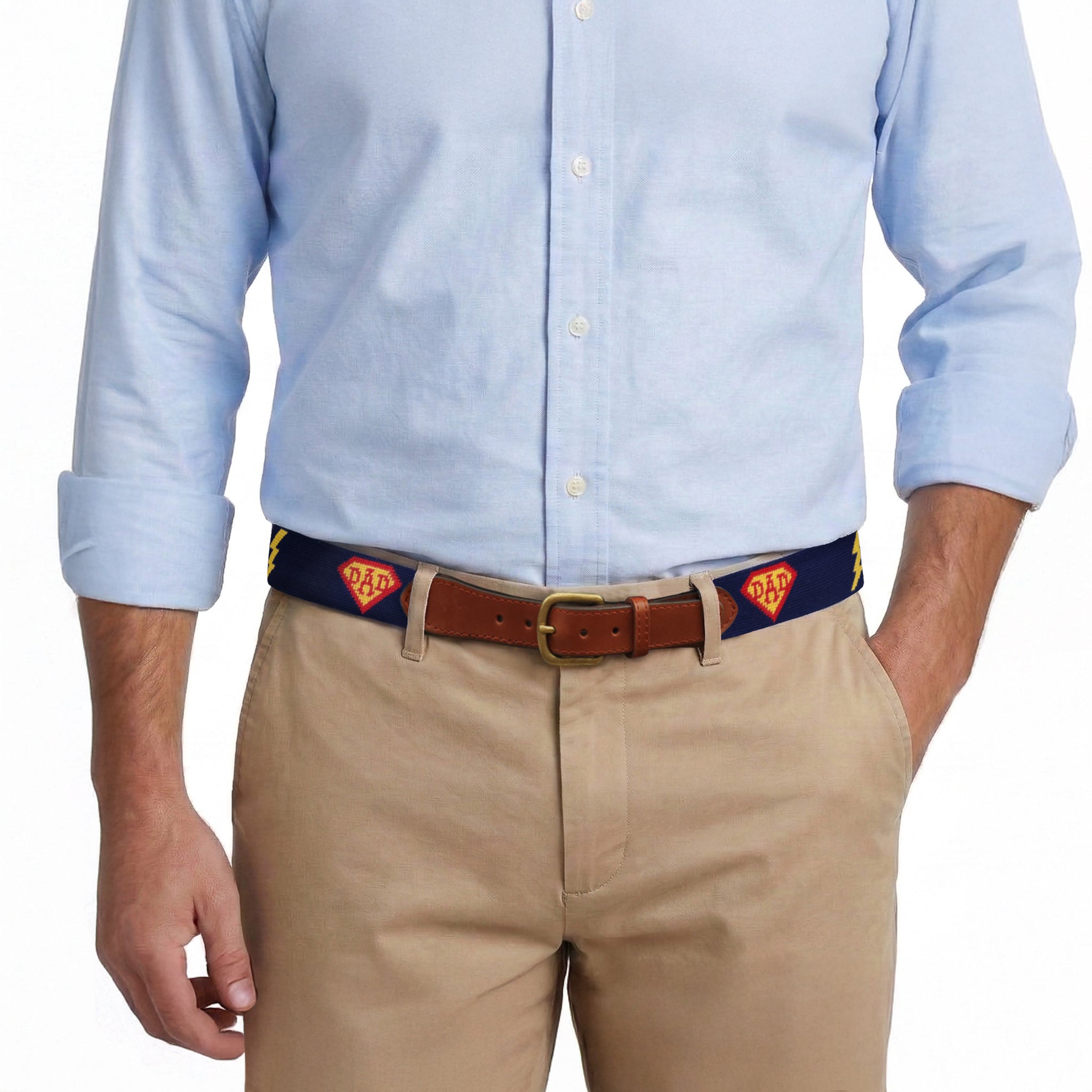 Number One Dad Hero Belt (Dark Navy)
