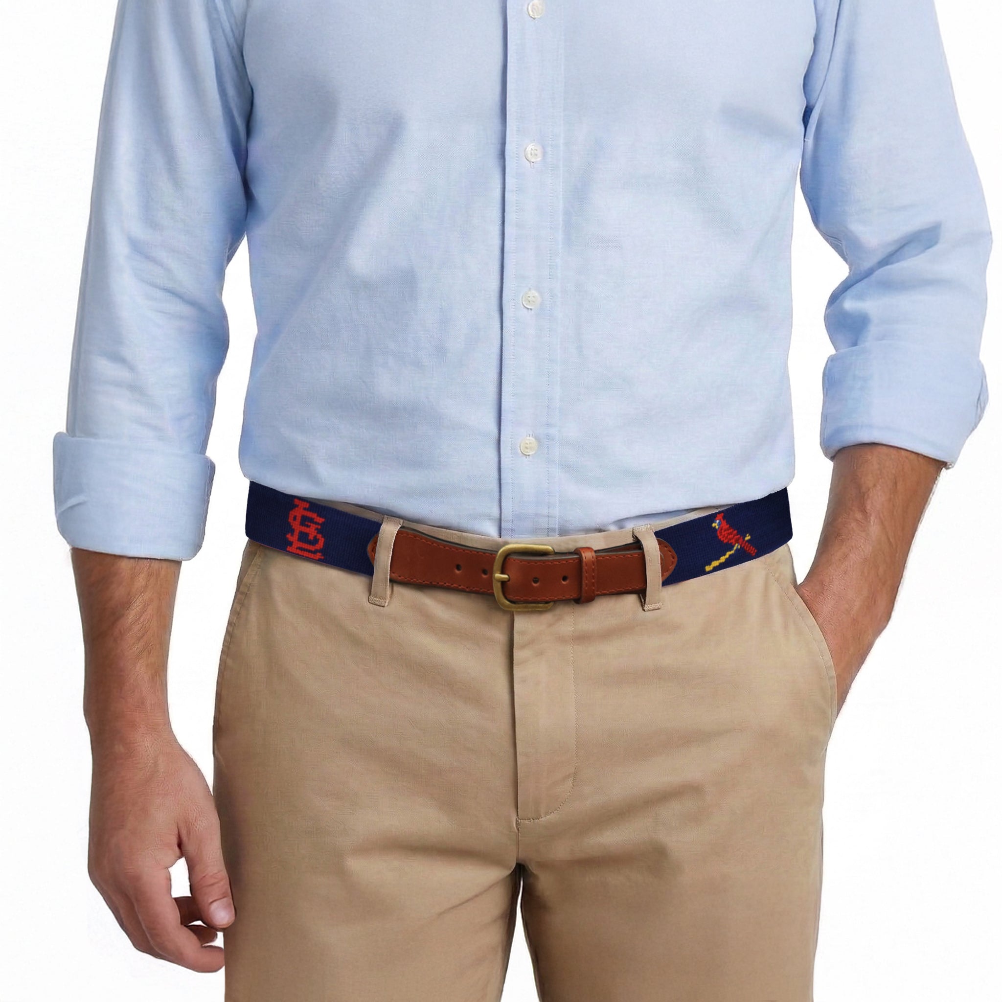 St. Louis Cardinals Belt (Dark Navy) – Smathers & Branson