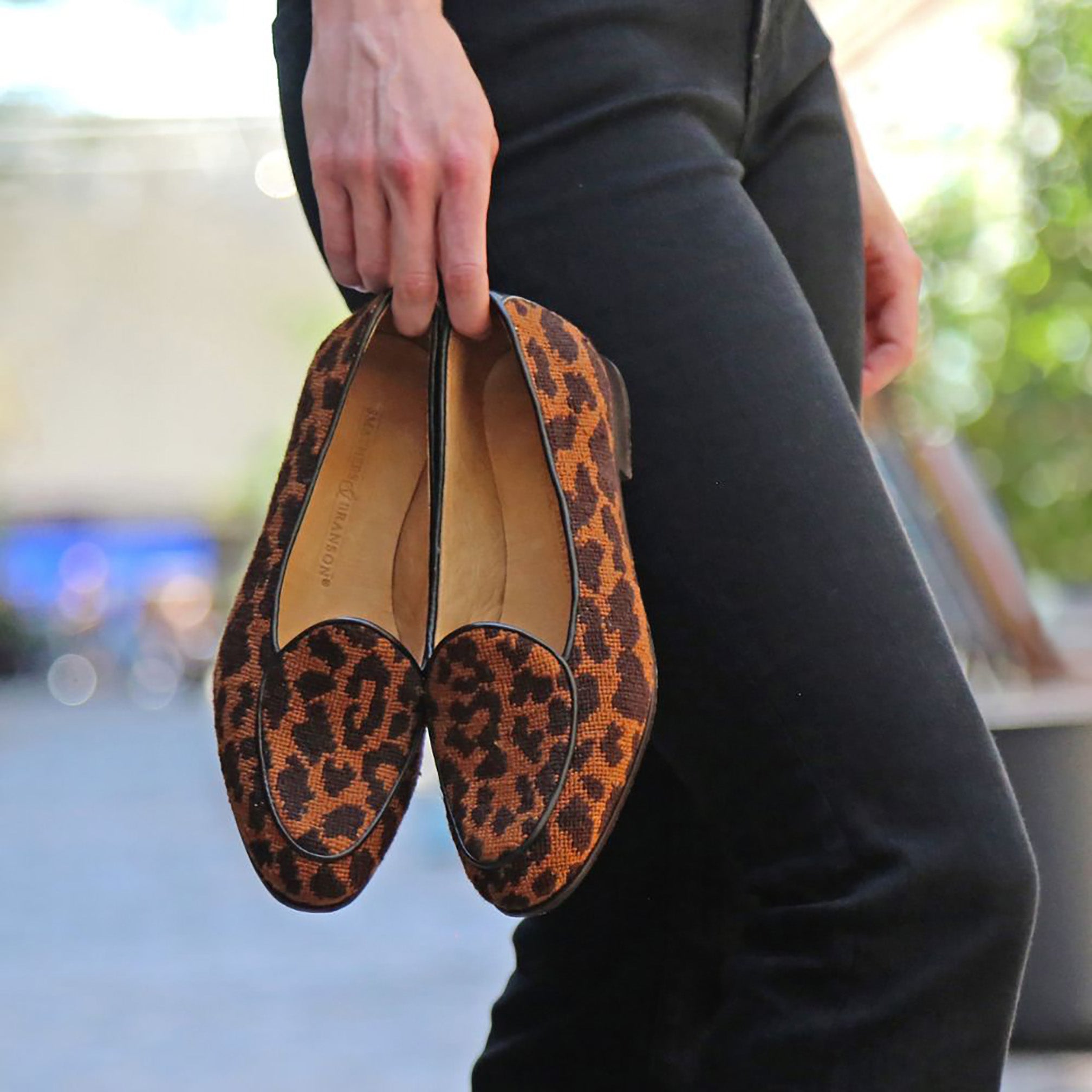 Leopard Women's Belgian Loafers