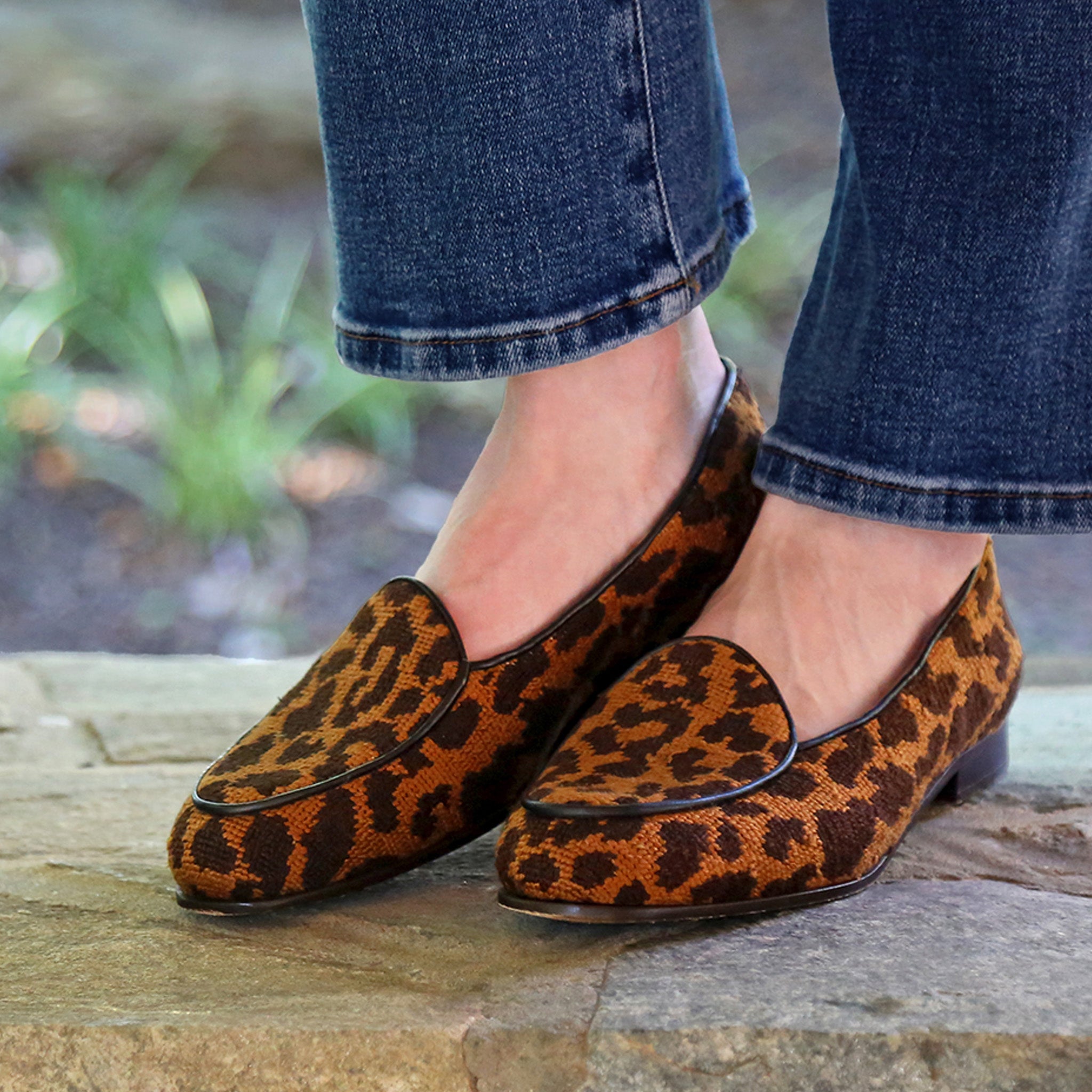 Leopard Women's Belgian Loafers