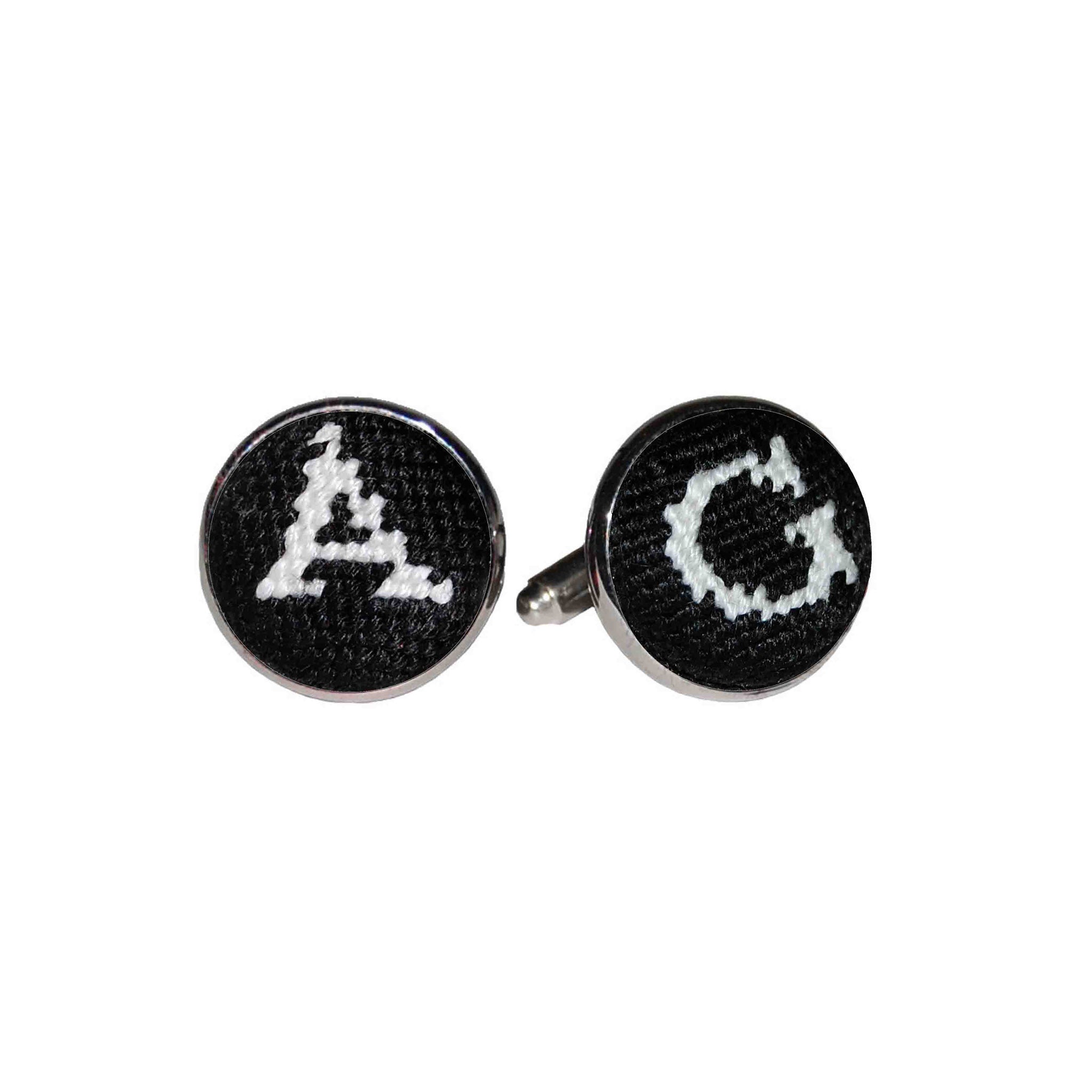 Letter Cufflinks (Black)