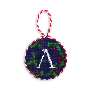 Letter Holly Ornament