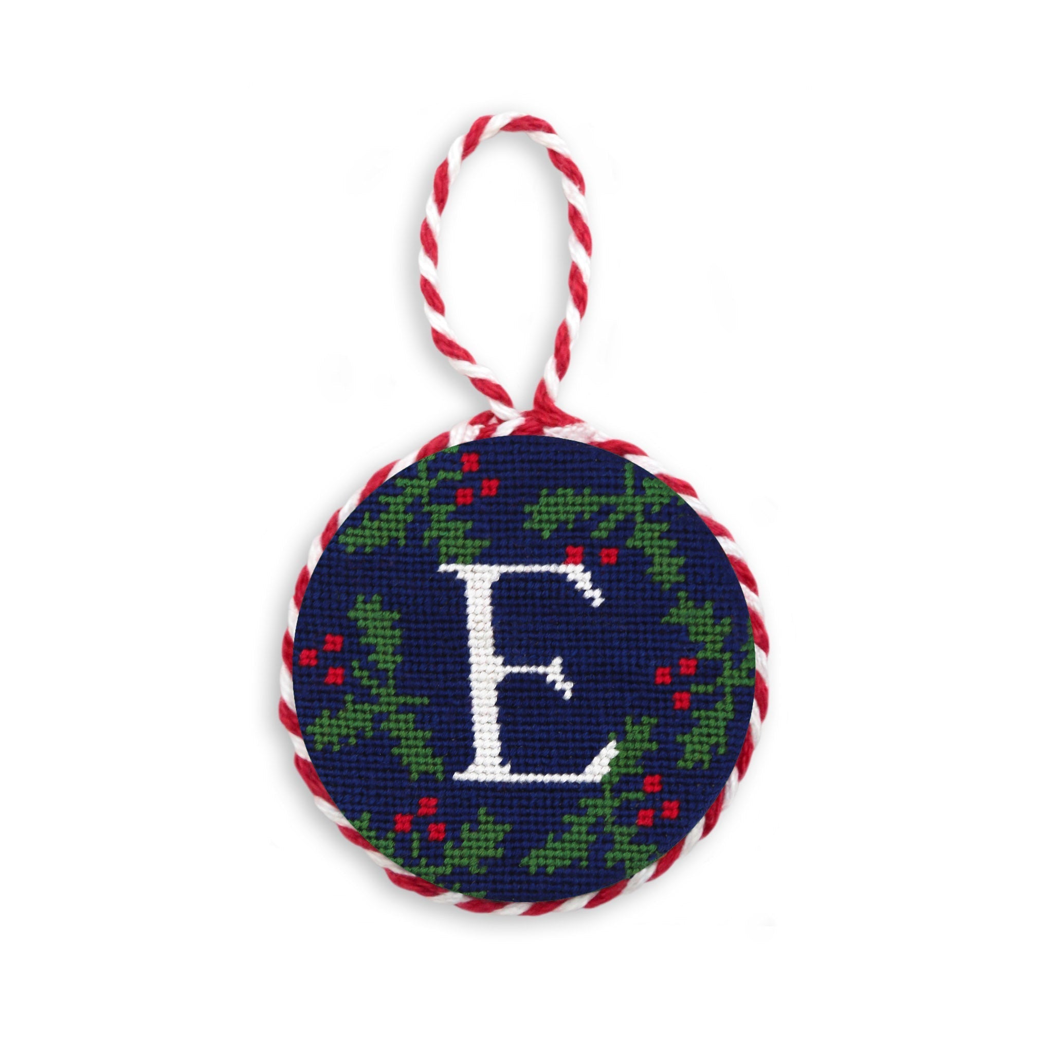 Letter Holly Ornament
