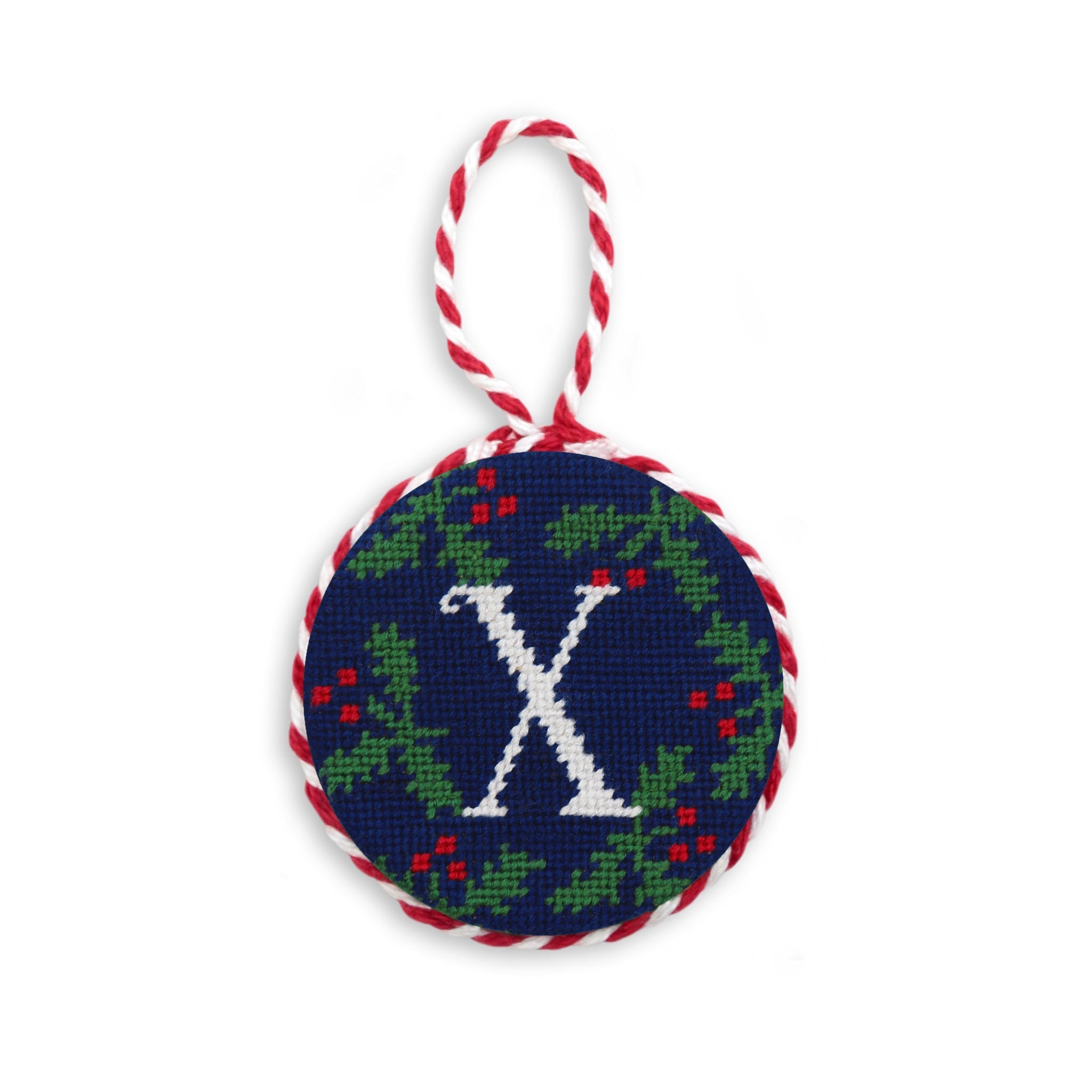 Letter Holly Ornament