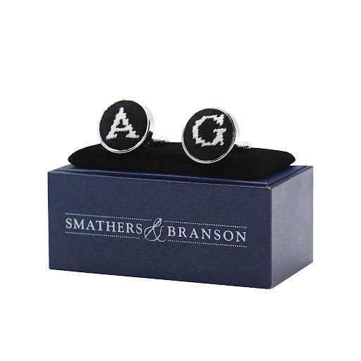 Letter Cufflinks (Black)