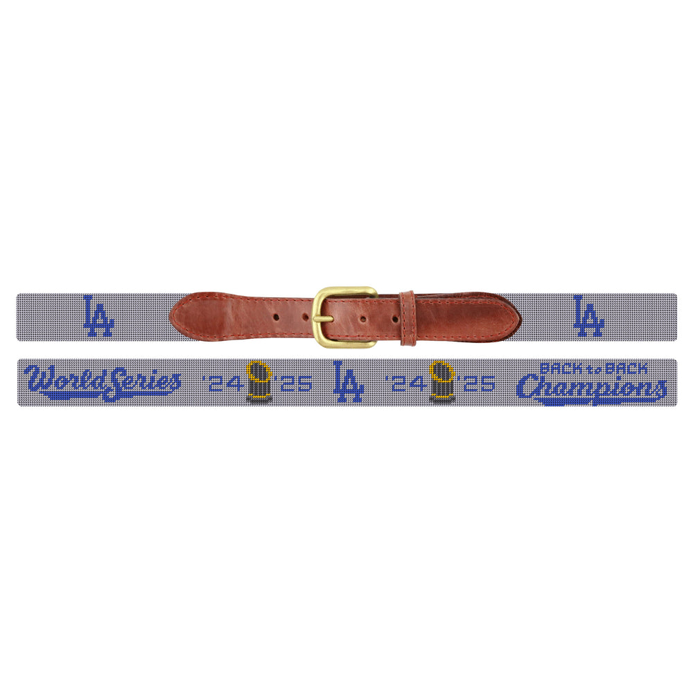Los Angeles Dodgers 2025 World Series Champions Belt (Grey)