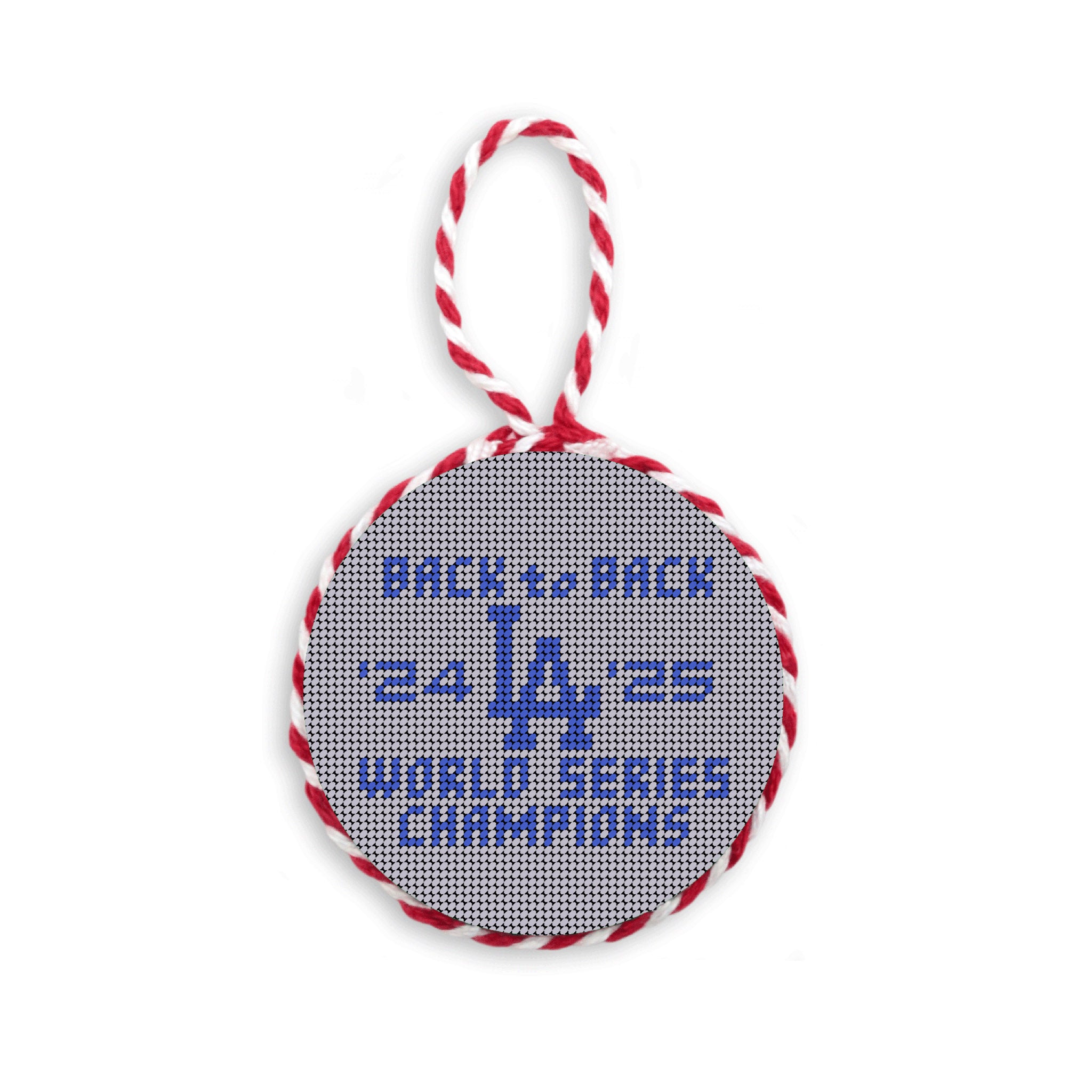 Los Angeles Dodgers 2025 World Series Champions Ornament (Grey)