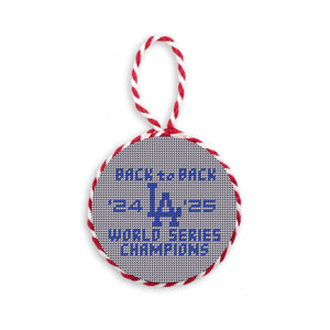 Los Angeles Dodgers 2025 World Series Champions Ornament (Grey)