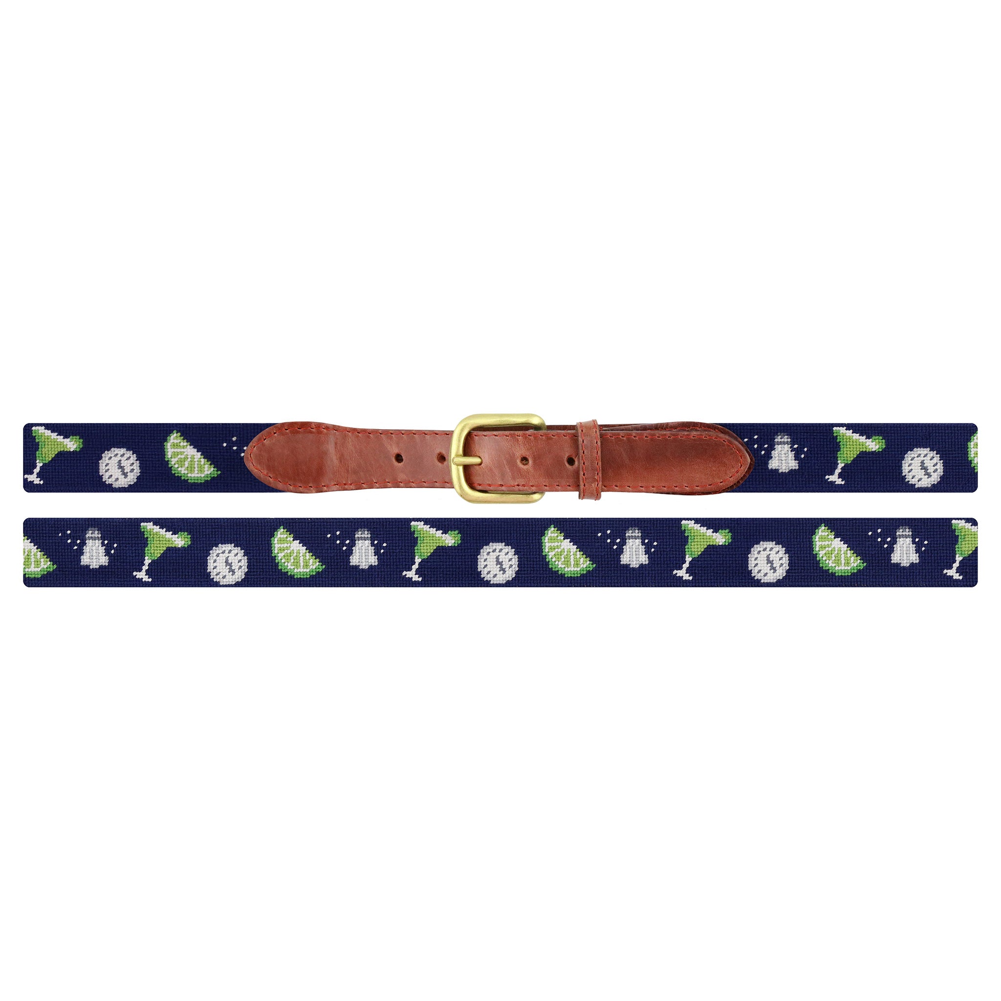 Margaritaville 5 O'Clock Pattern Belt (Dark Navy) (Final Sale
