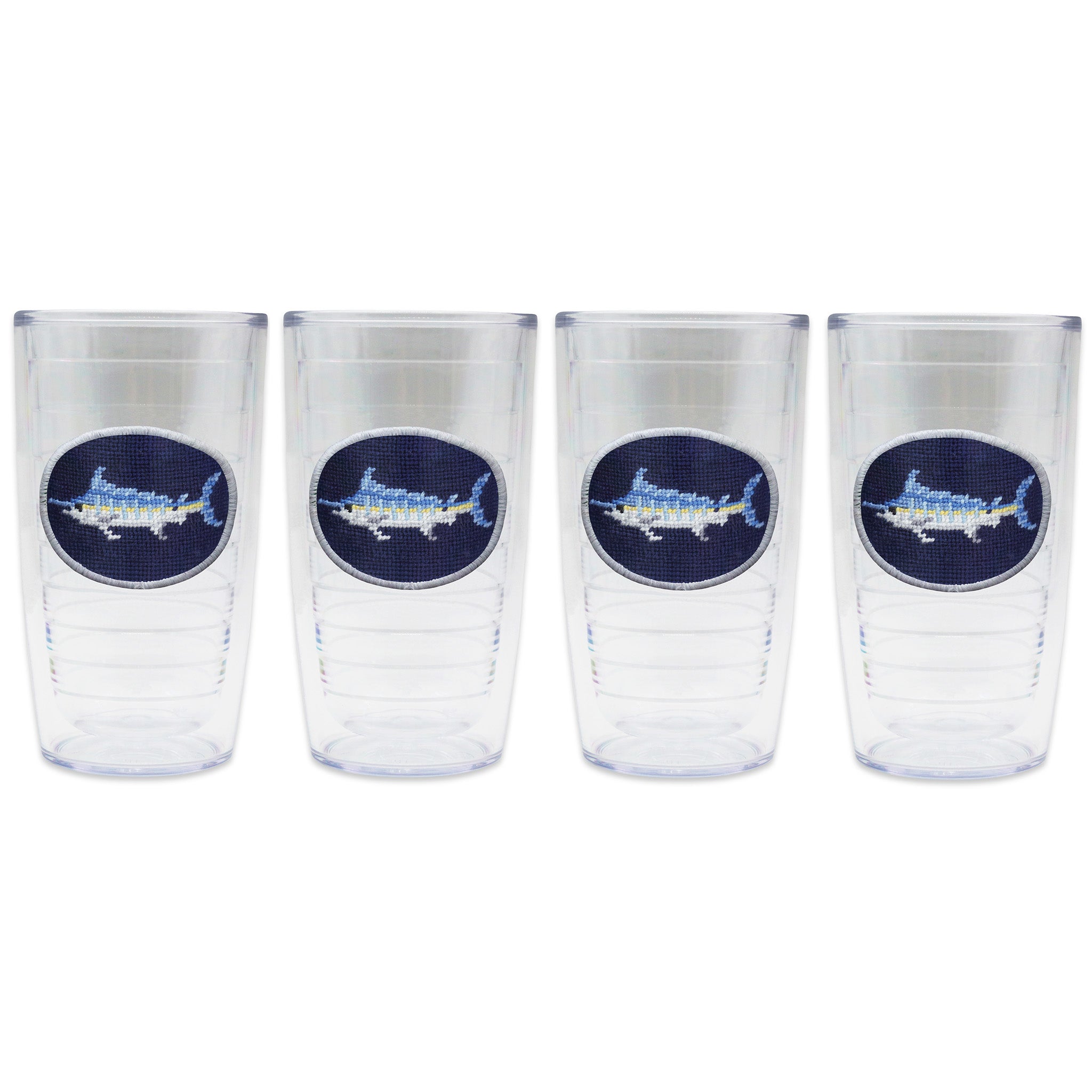 Marlin Tervis Tumbler (Dark Navy) (White Edge)