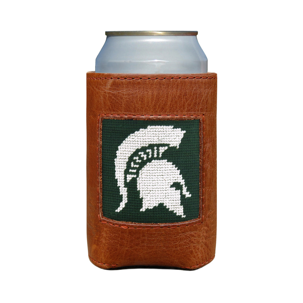Michigan State Spartan Can Cooler (Dark Pine)