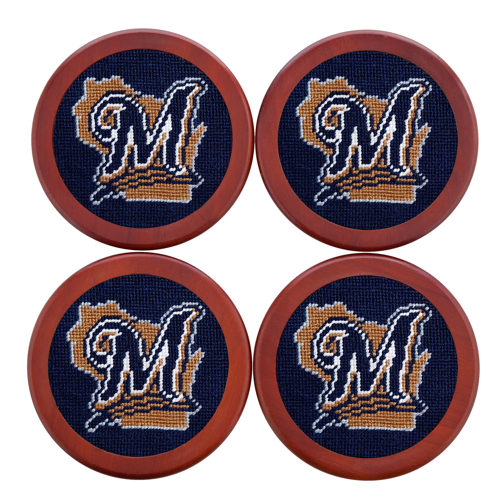 Milwaukee Brewers Cooperstown Coasters (Dark Navy)
