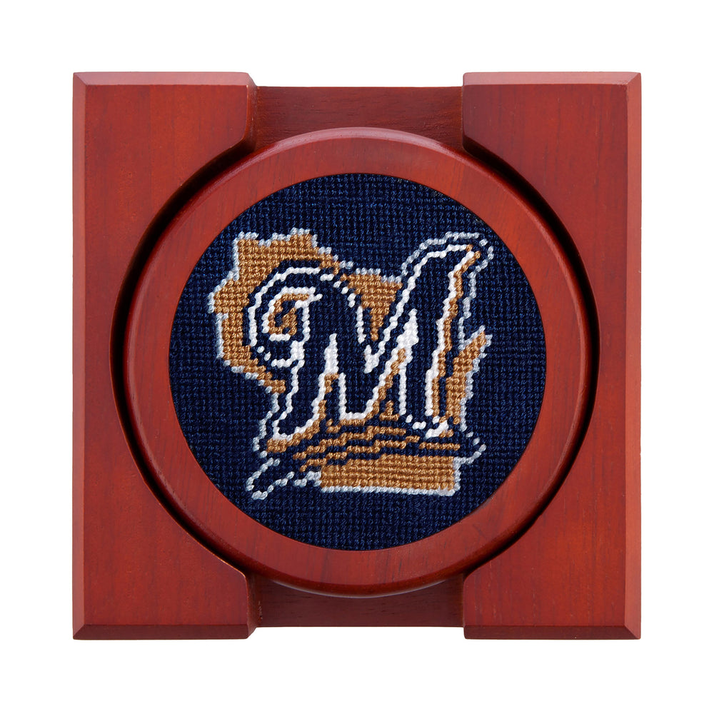 Milwaukee Brewers Cooperstown Coasters (Dark Navy)