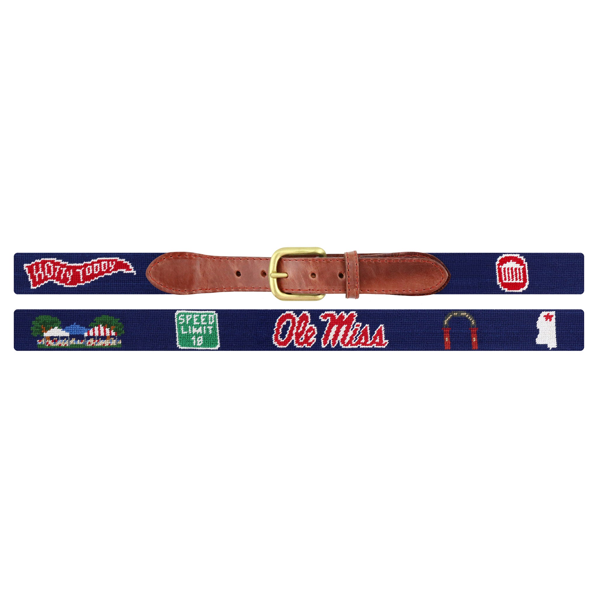 Mississippi Needlepoint Life Belt (Dark Navy) – Smathers & Branson