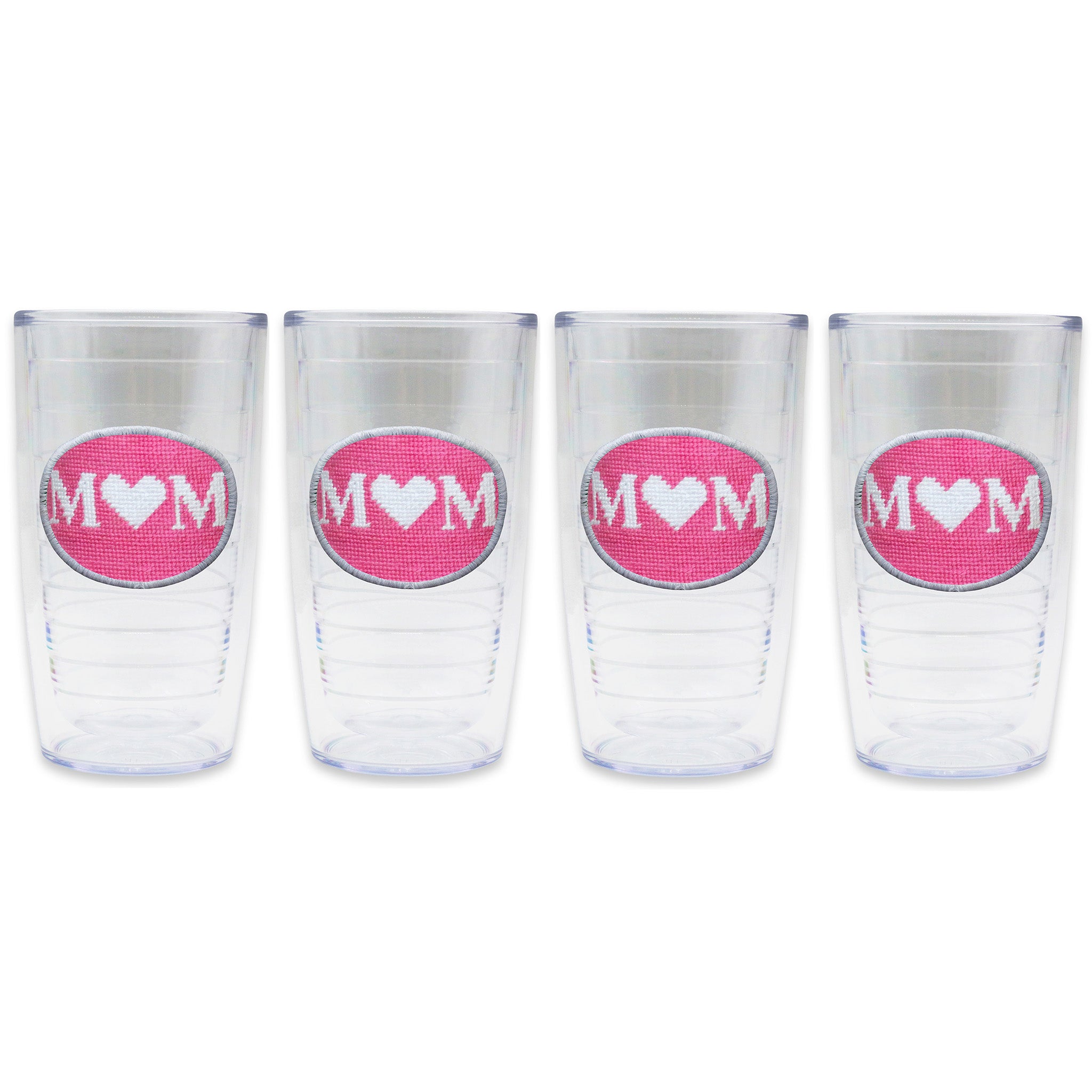 Mom Tervis Tumbler (Dark Pink) (Whited Edge)