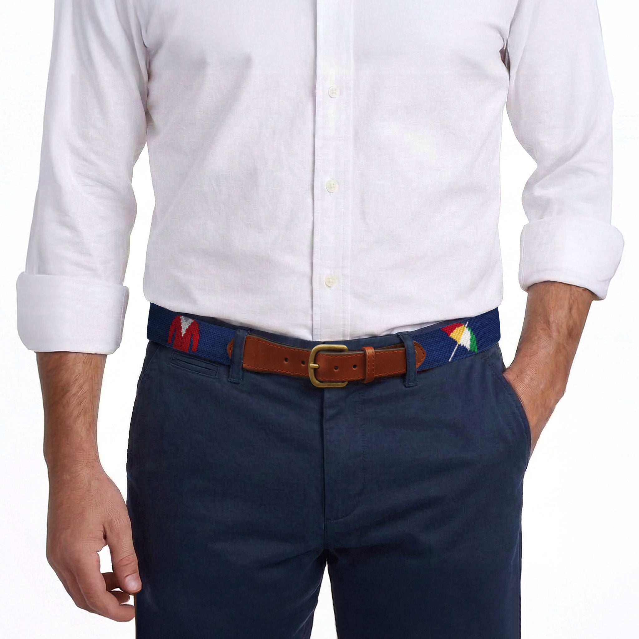 Arnold Palmer Belt (Classic Navy) – Smathers & Branson