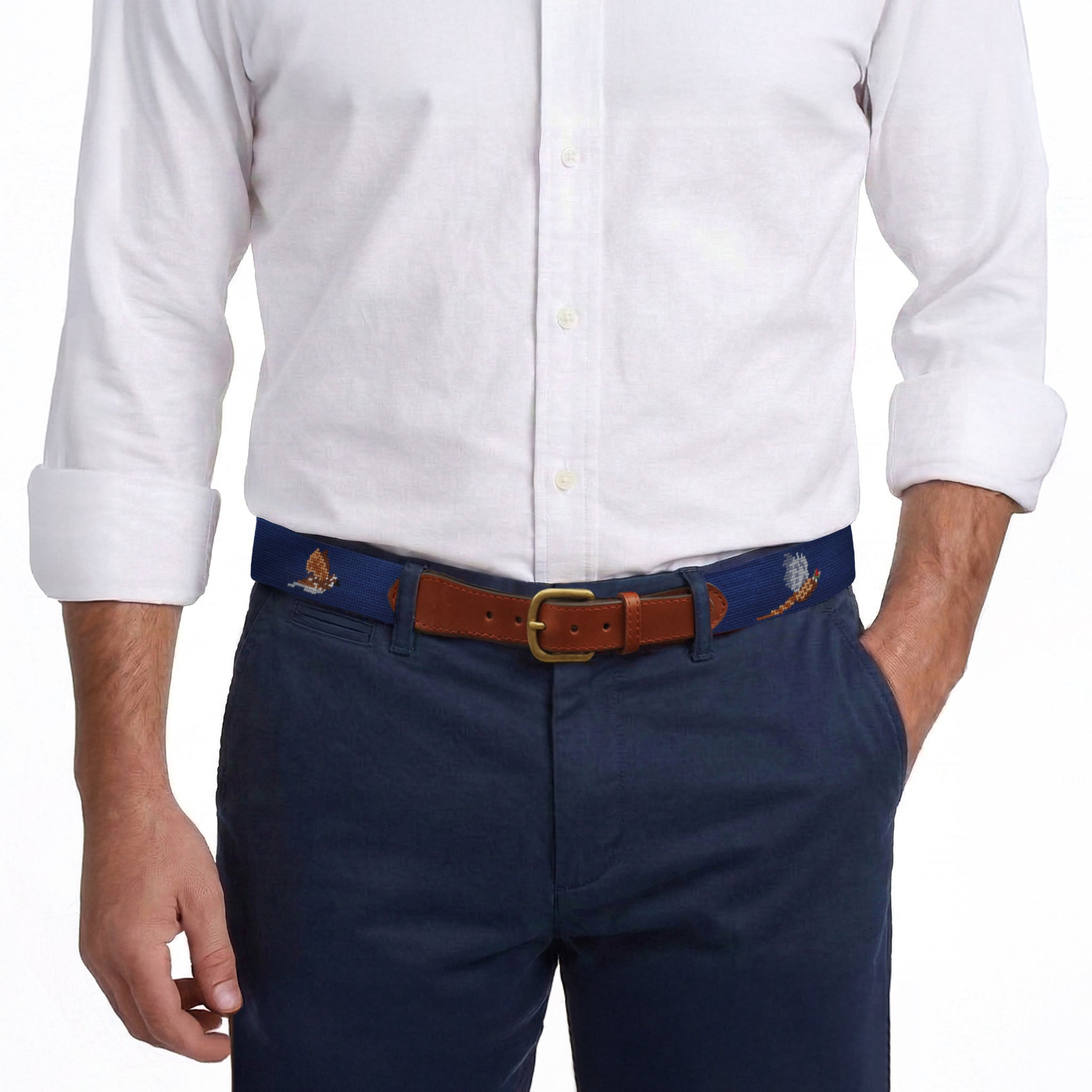 Game Birds Belt (Classic Navy)