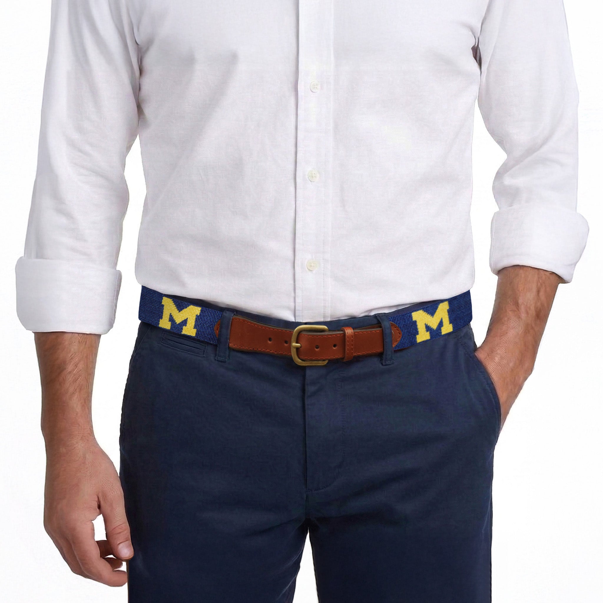 Michigan Belt (Classic Navy)