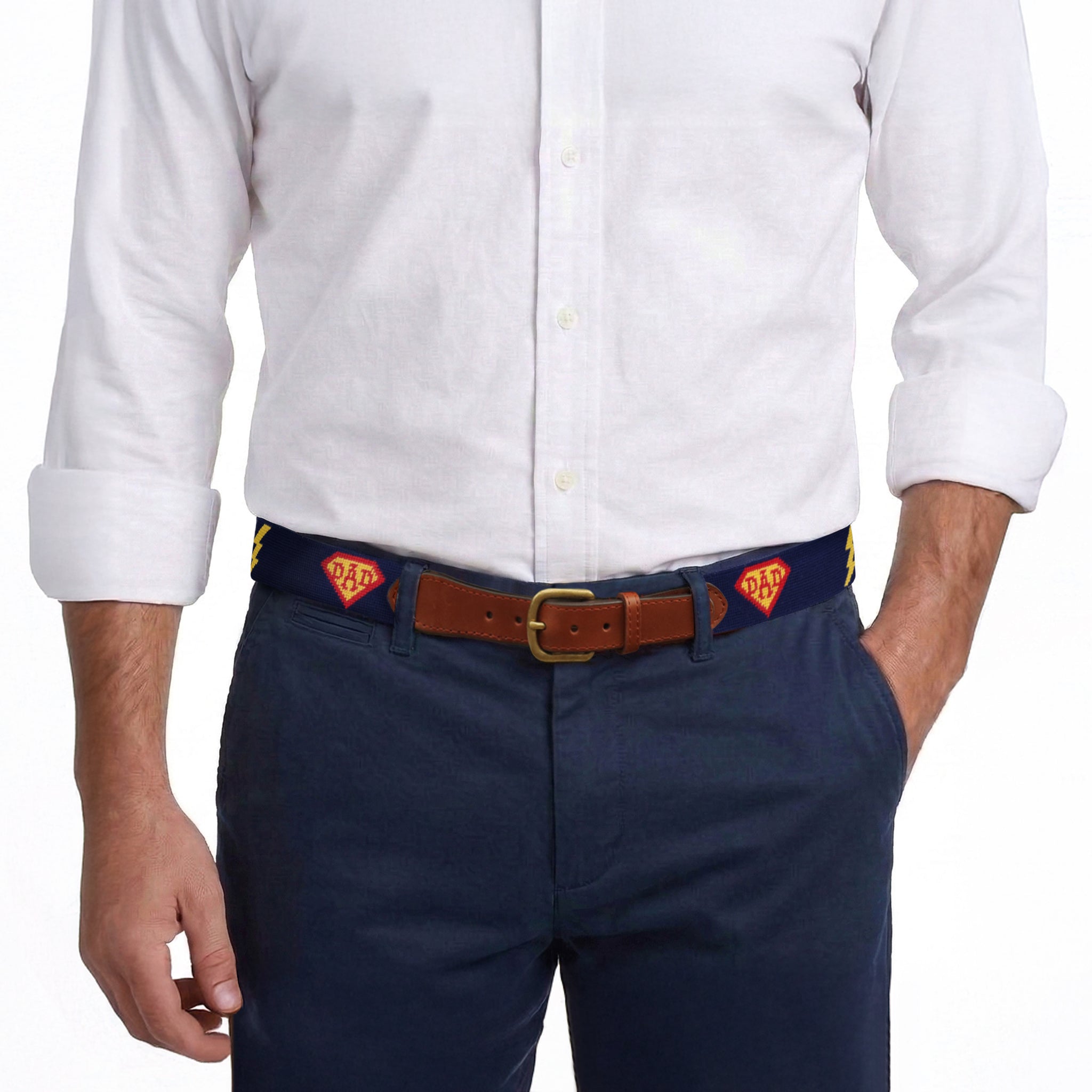 Number One Dad Hero Belt (Dark Navy)