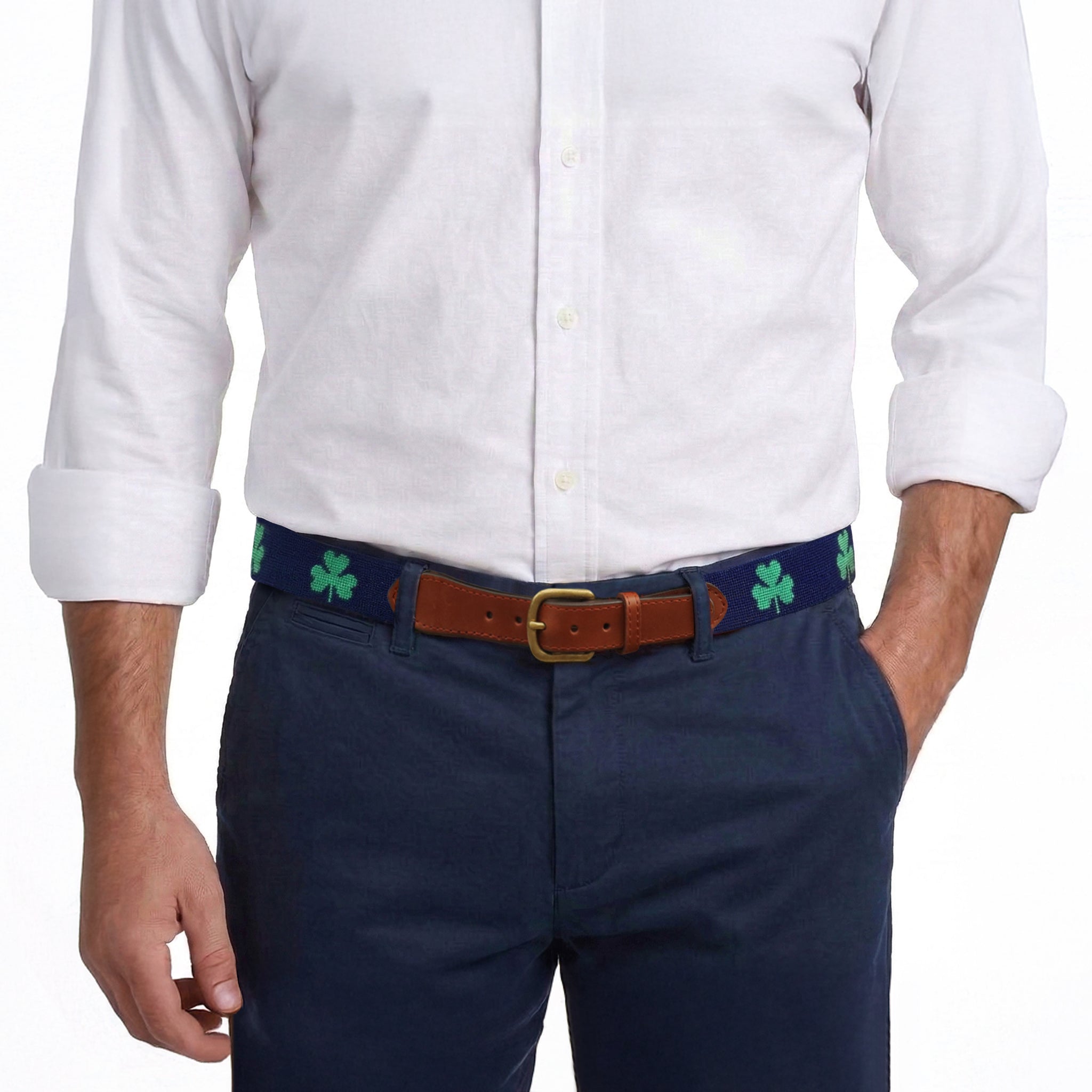 Shamrock Belt (Dark Navy)
