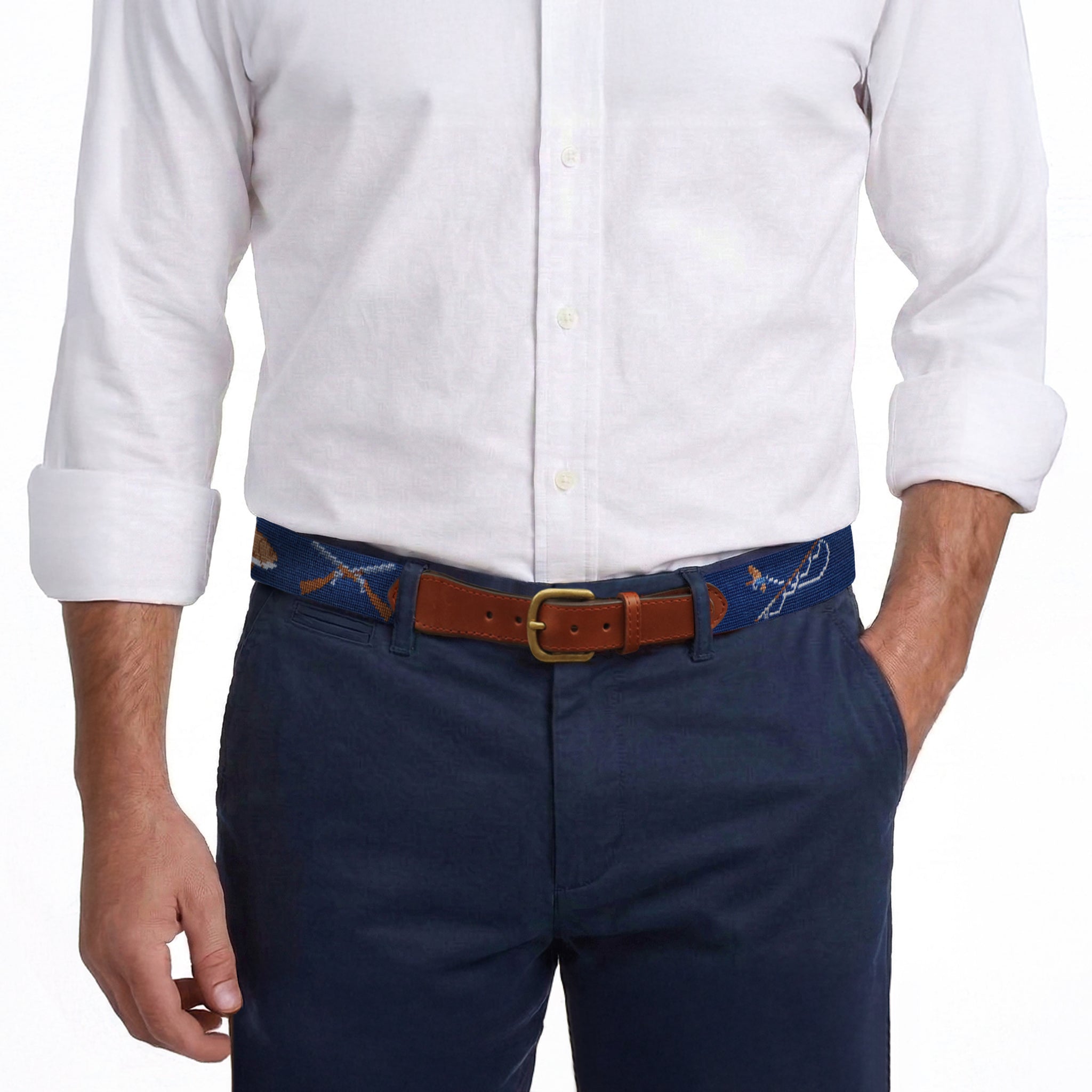 zozo2024プロアマ　SMATHERS&BRANSON Southern Sportsman Belt (Classic Navy) – Smathers & Branson