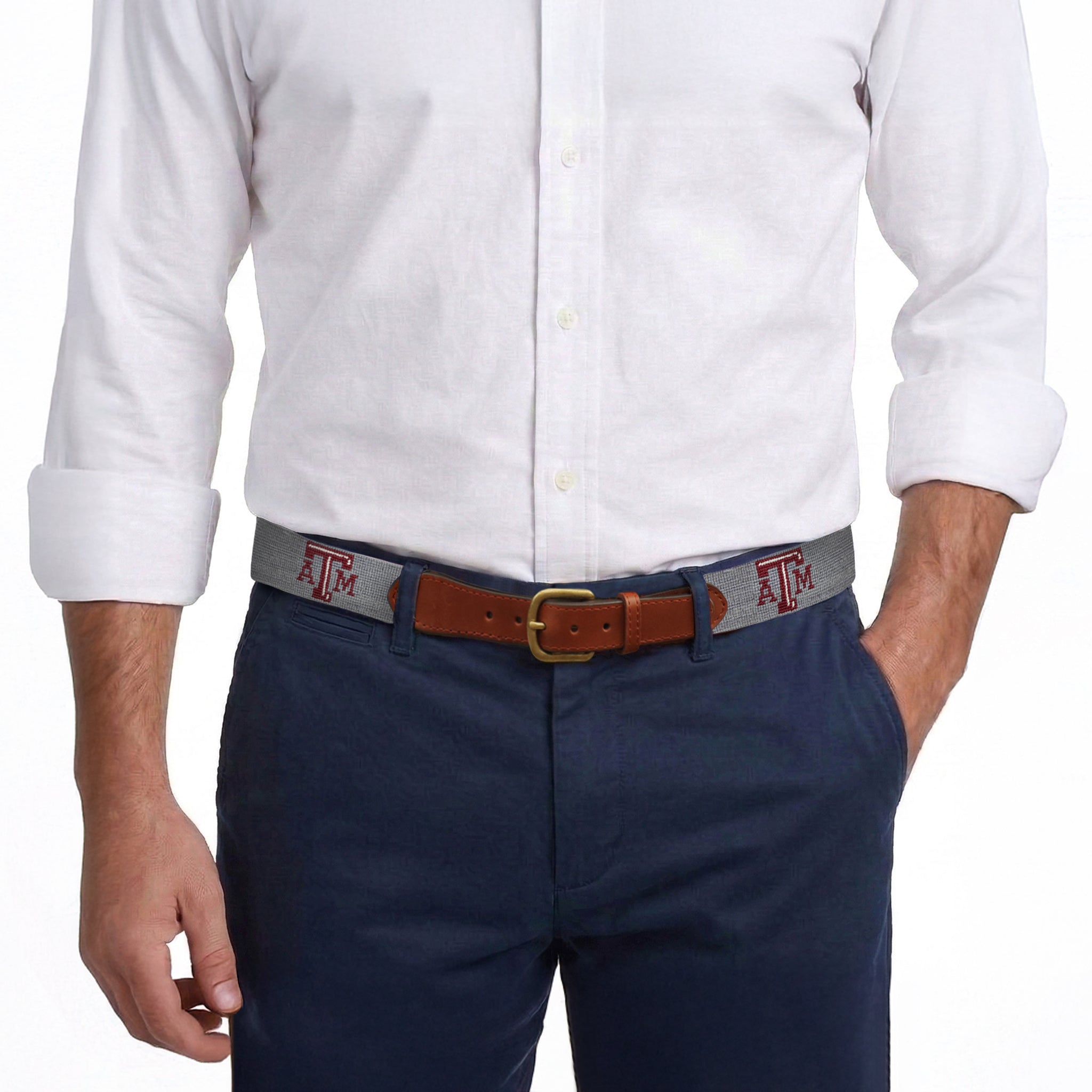 Texas A&M Belt (Grey)