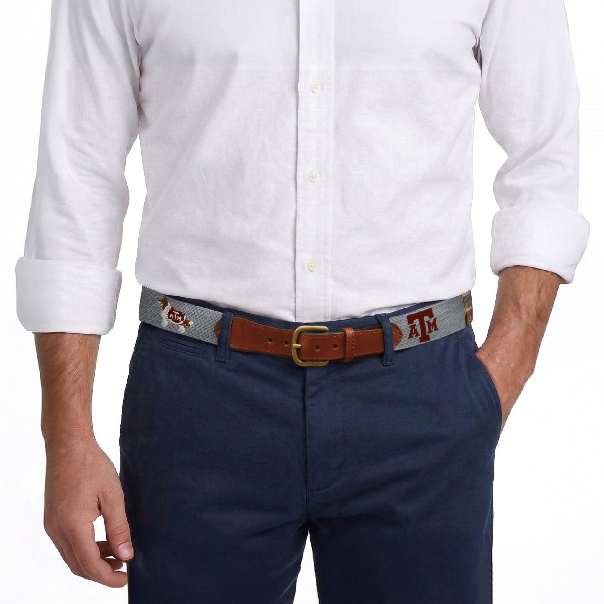 Texas A&M Life Belt (Grey)