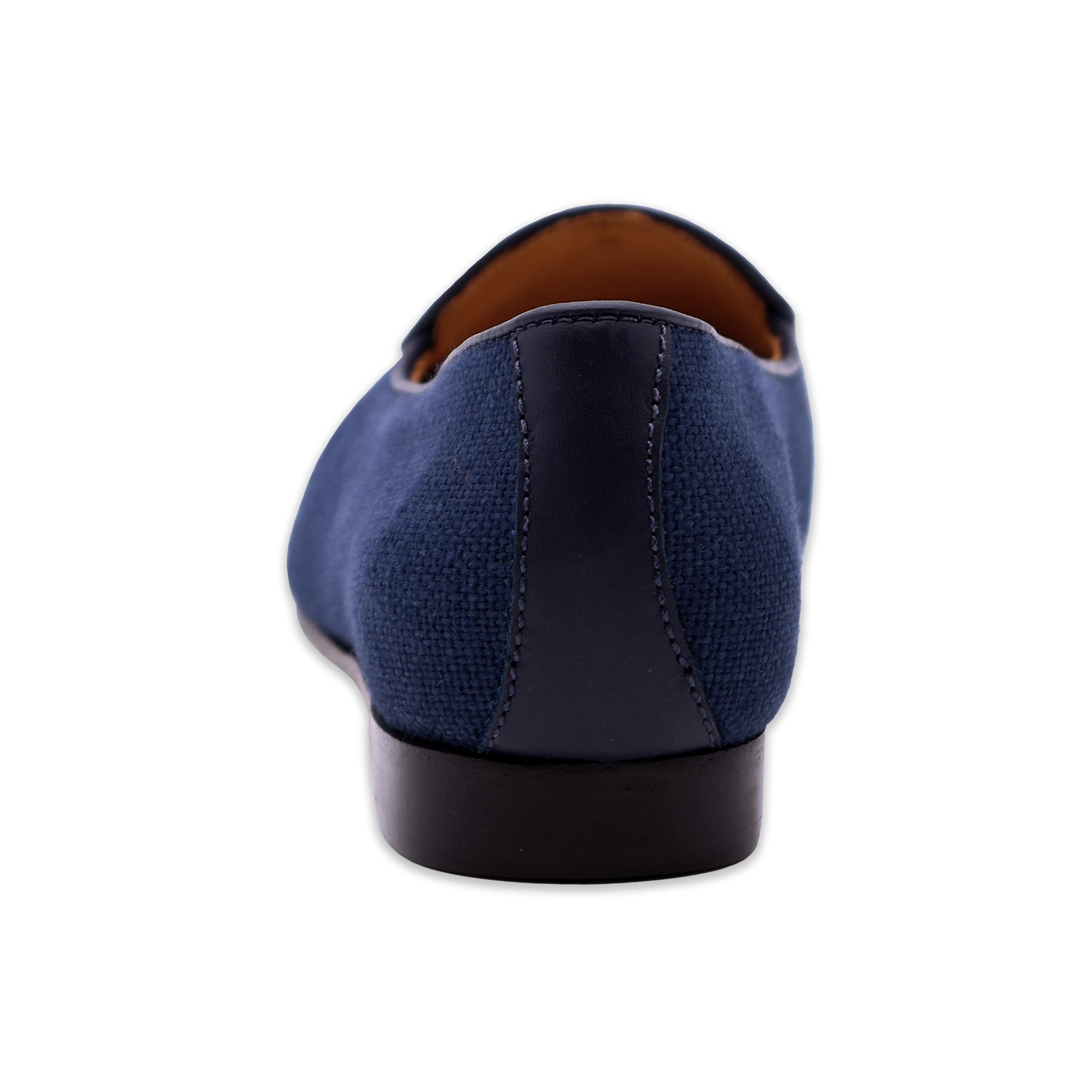 Jolly Roger Women's Linen Belgian Loafers (Navy Linen)