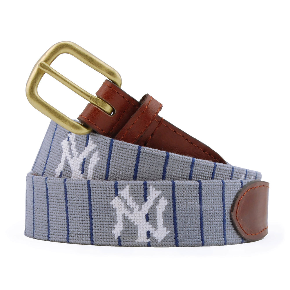 Monogrammed New York Yankees Cooperstown Belt (Grey)