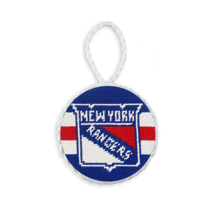 New York Rangers Ornament (Dark Royal - Jersey Stripes)