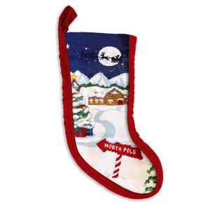 North Pole Stocking (Red Velvet) (Final Sale)