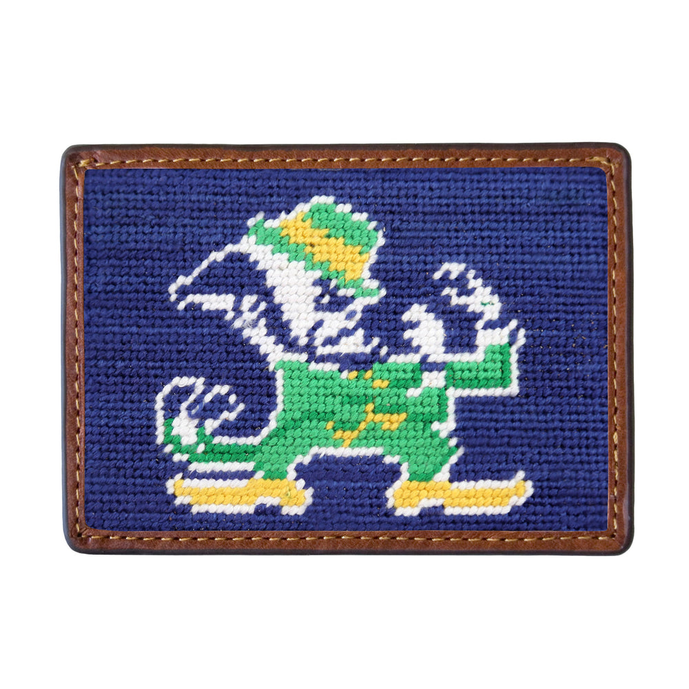 Notre Dame Leprechaun Card Wallet (Classic Navy)