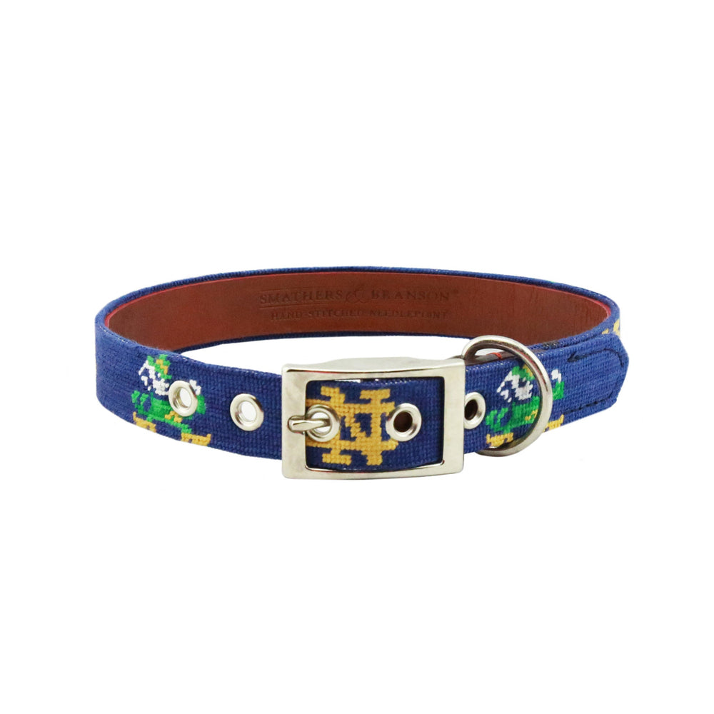 Monogrammed Notre Dame Dog Collar (Classic Navy)