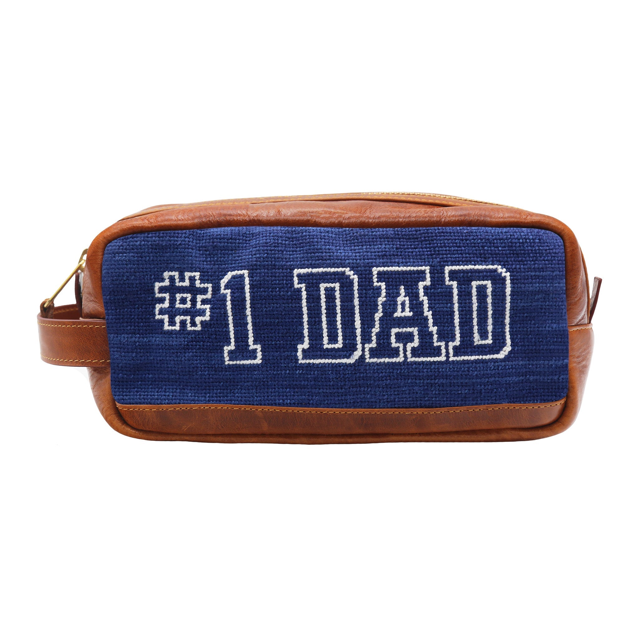 Monogrammed Number One Dad Toiletry Bag (Classic Navy)