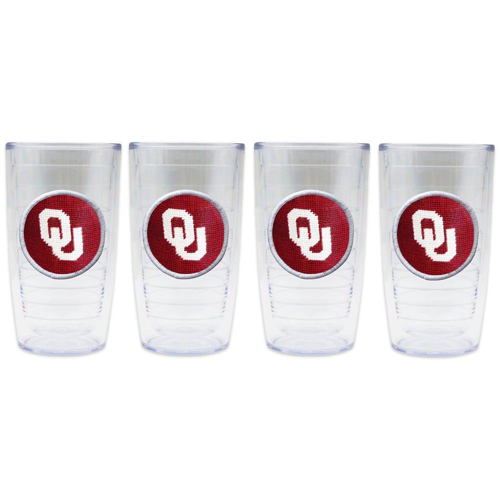 Oklahoma Tervis Tumbler (Garnet) (White Edge)