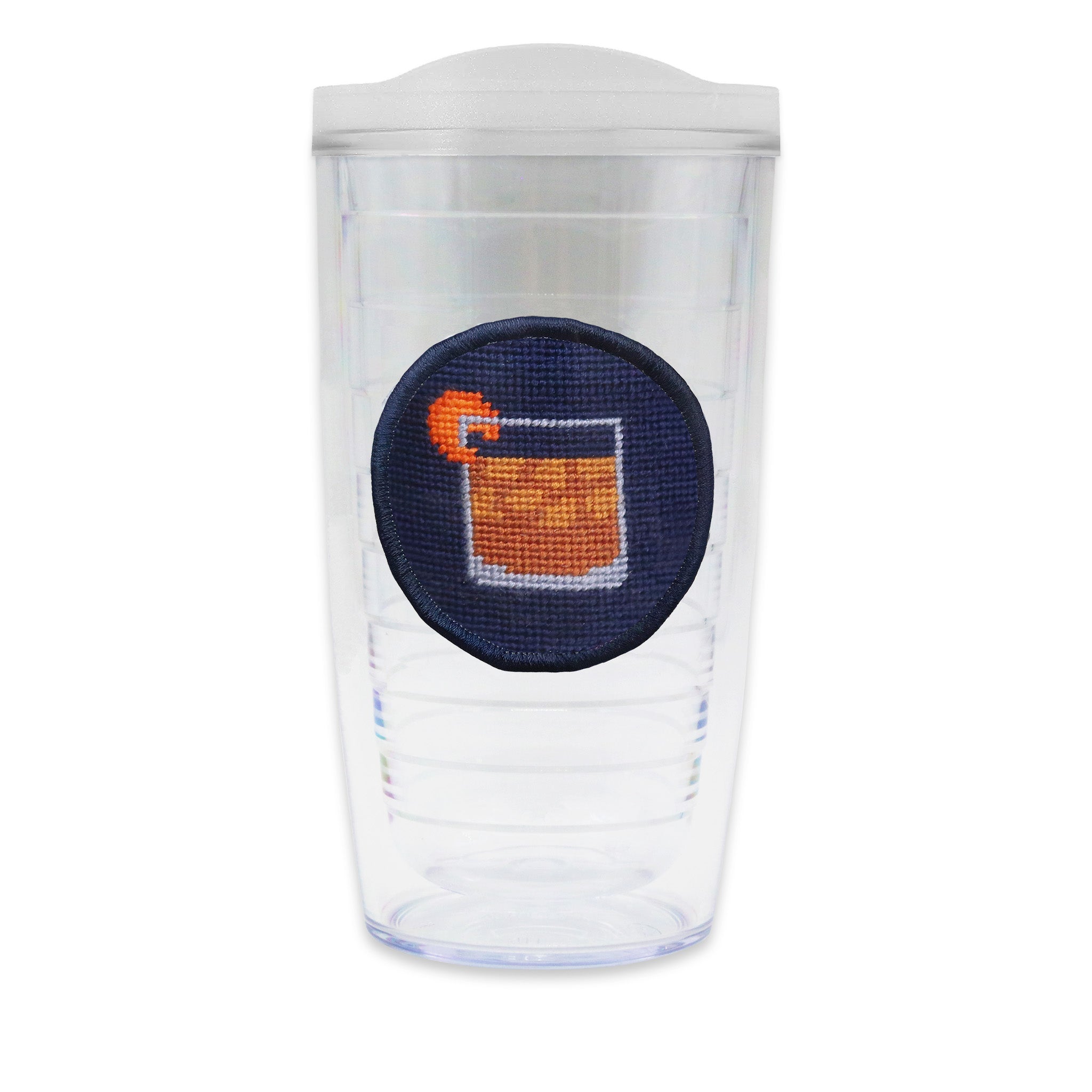 Smathers and Branson OldFashioned NavyEdge withLid Dark Navy Tumbler