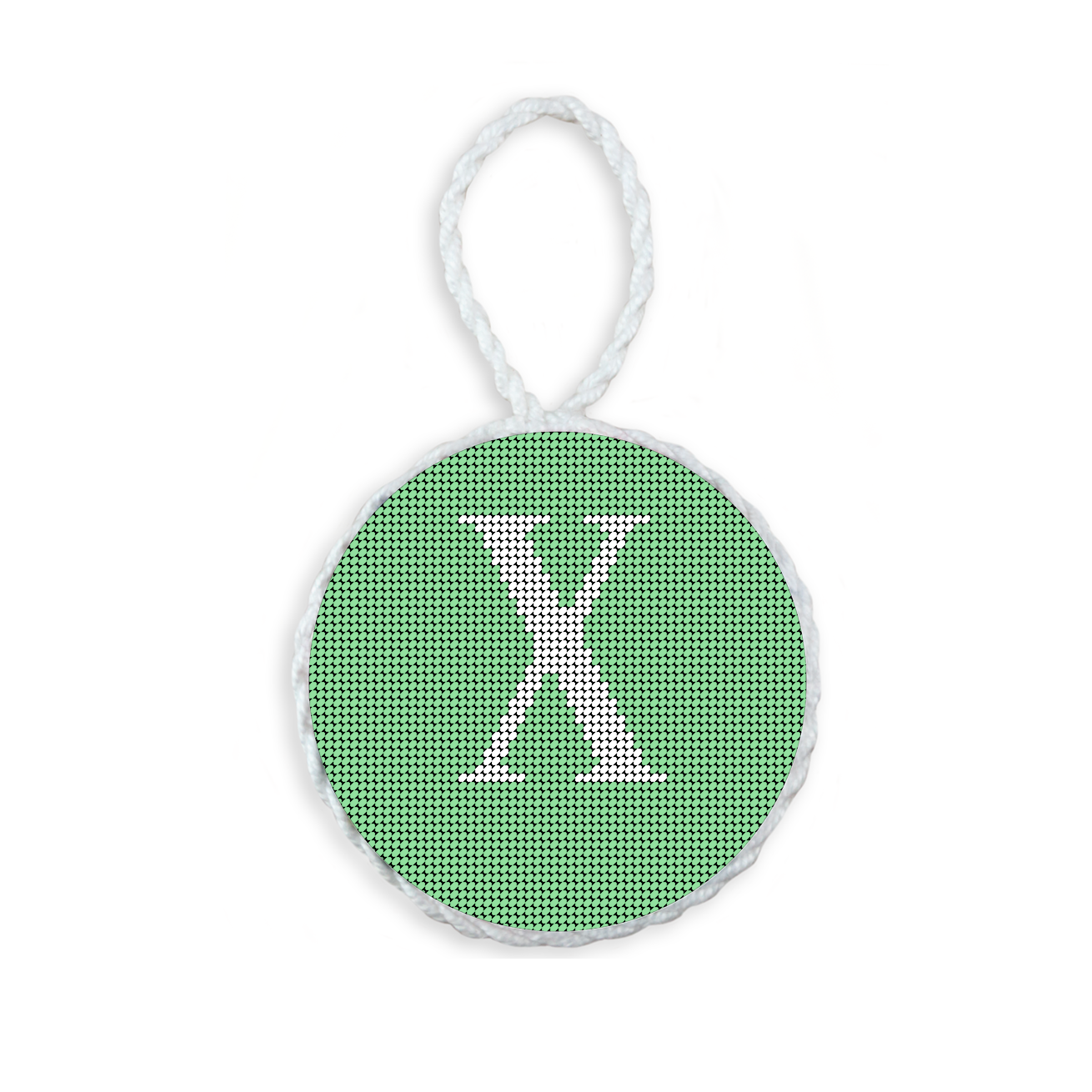 Letter with Date Ornament - Mint