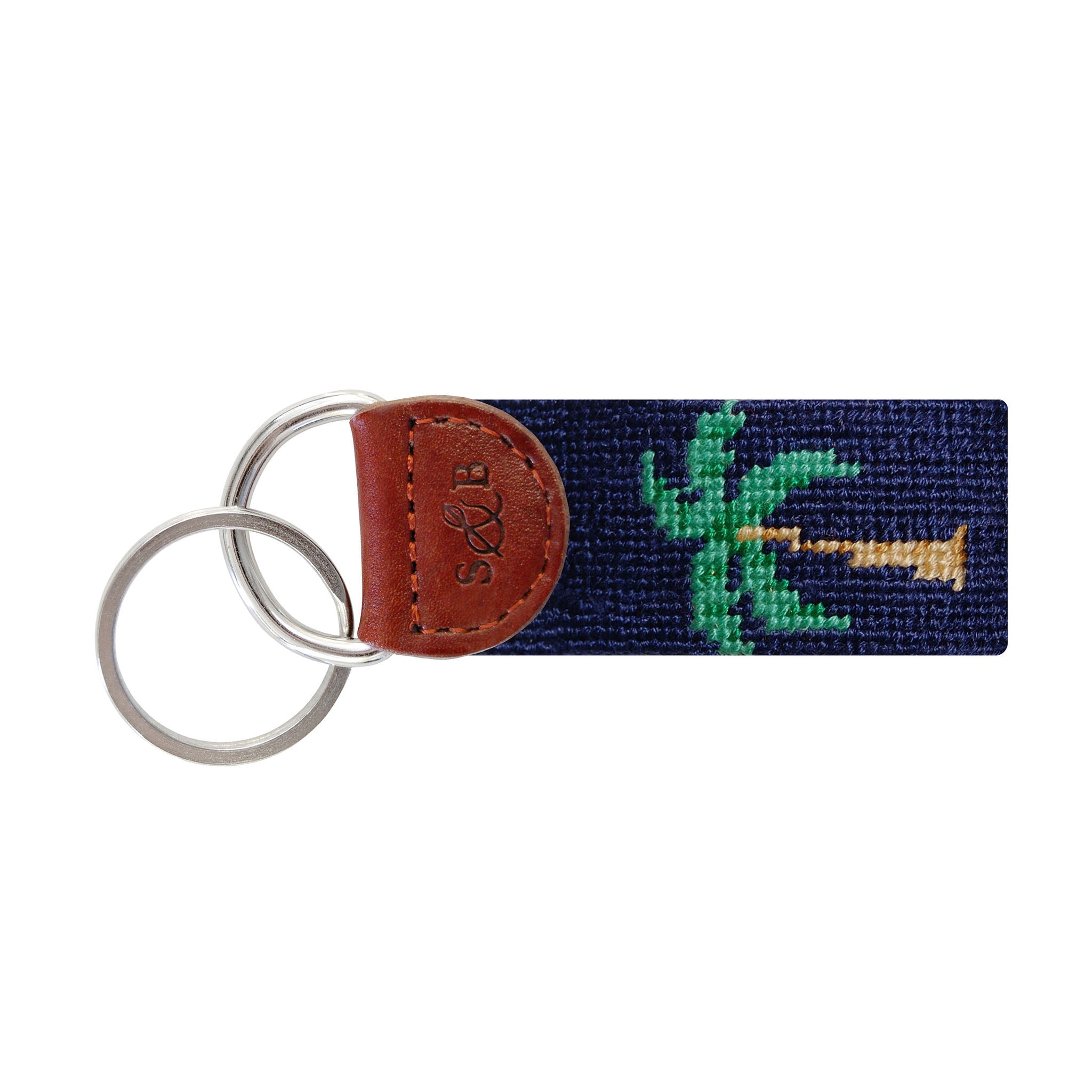 Palm Tree Key Fob (Dark Navy) (Final Sale)