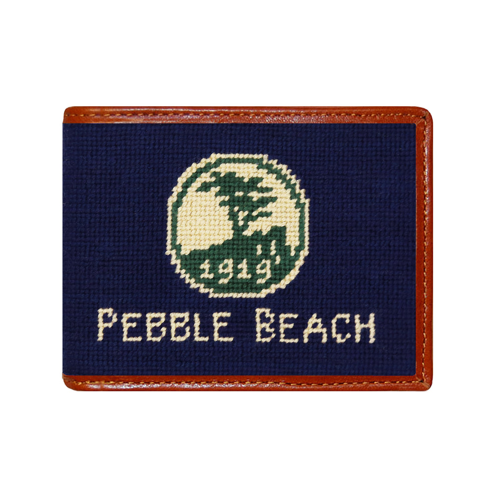 Pebble Beach Logo Text Wallet (Dark Navy)