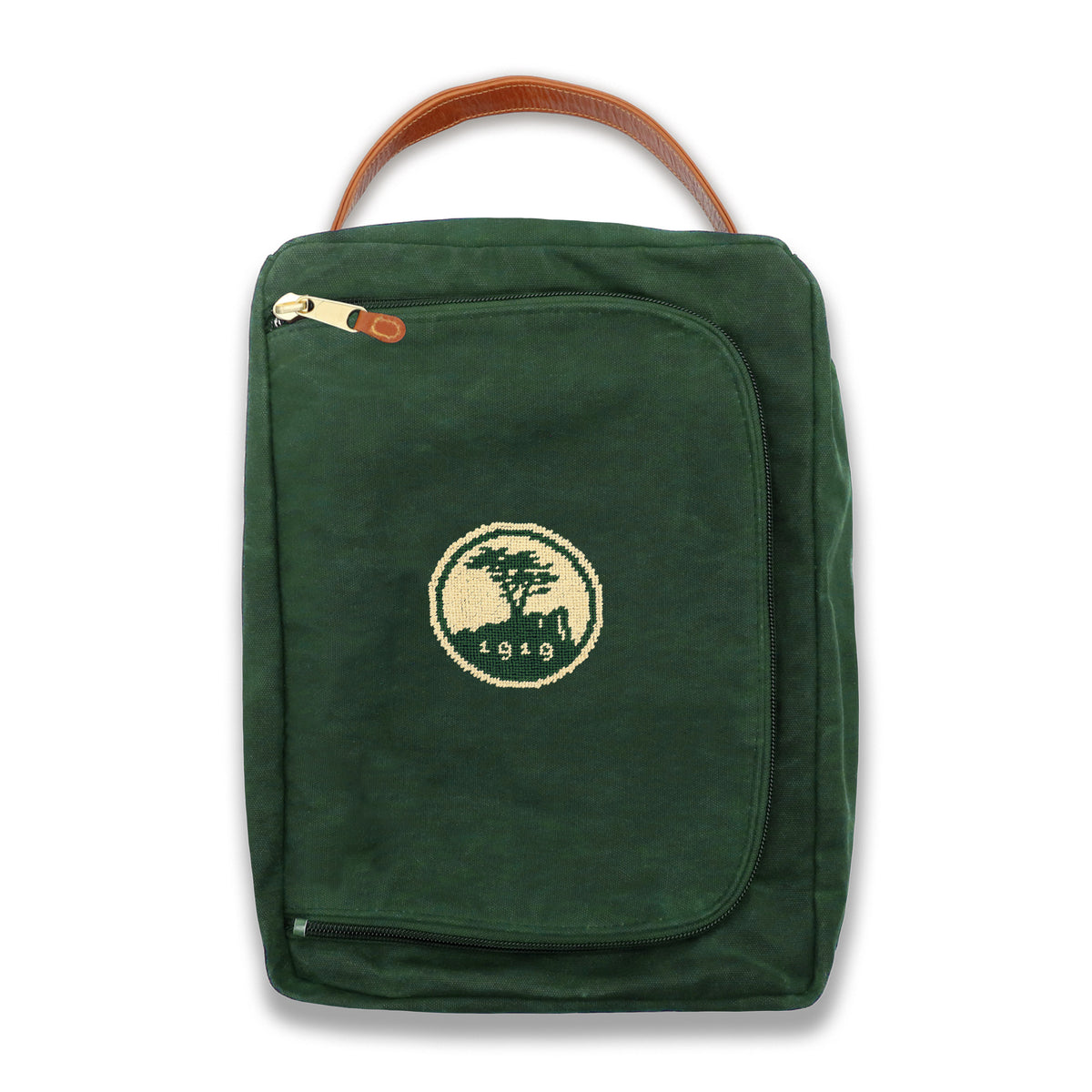Pebble Beach Shoe Bag (Hunter Waxed Canvas)
